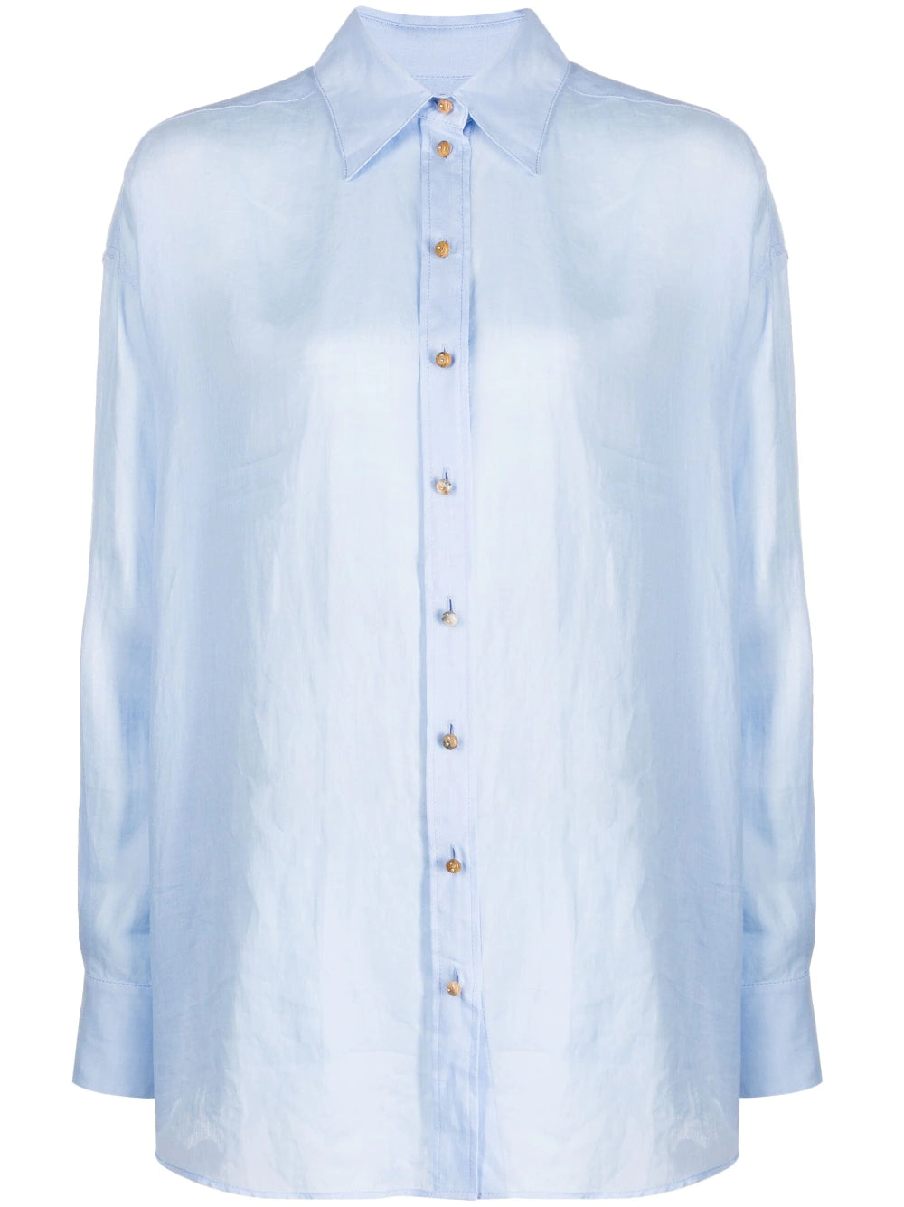 Tama Button ZIMMERMANN WOMEN Tama Button Up Shirt Sky Blue – MAISONDEFASHION.COM