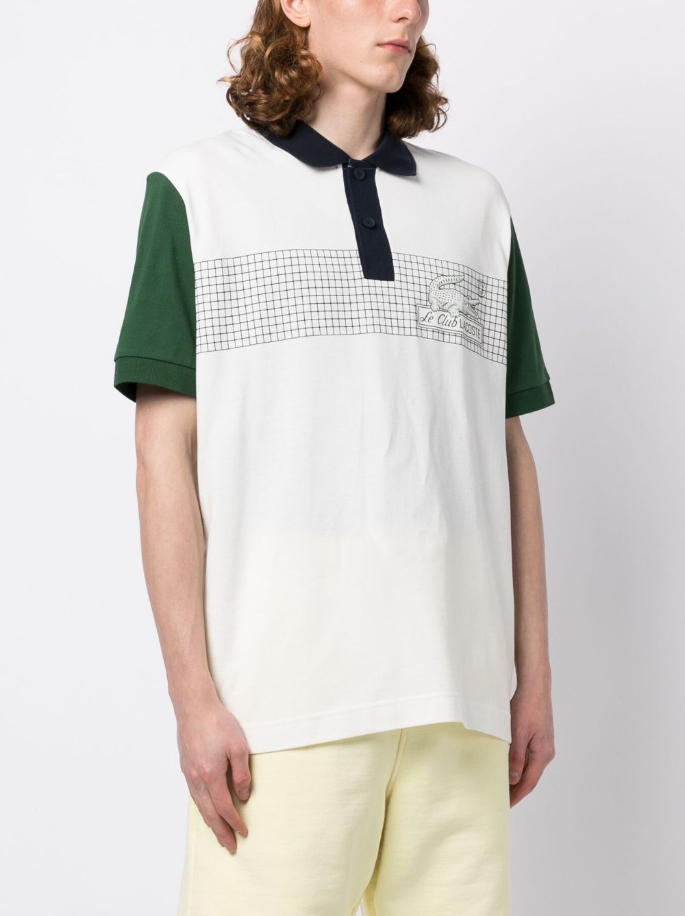 LACOSTE Le Club Lacoste Loose Fit Polo Shirt Lapland/Green - MAISONDEFASHION.COM