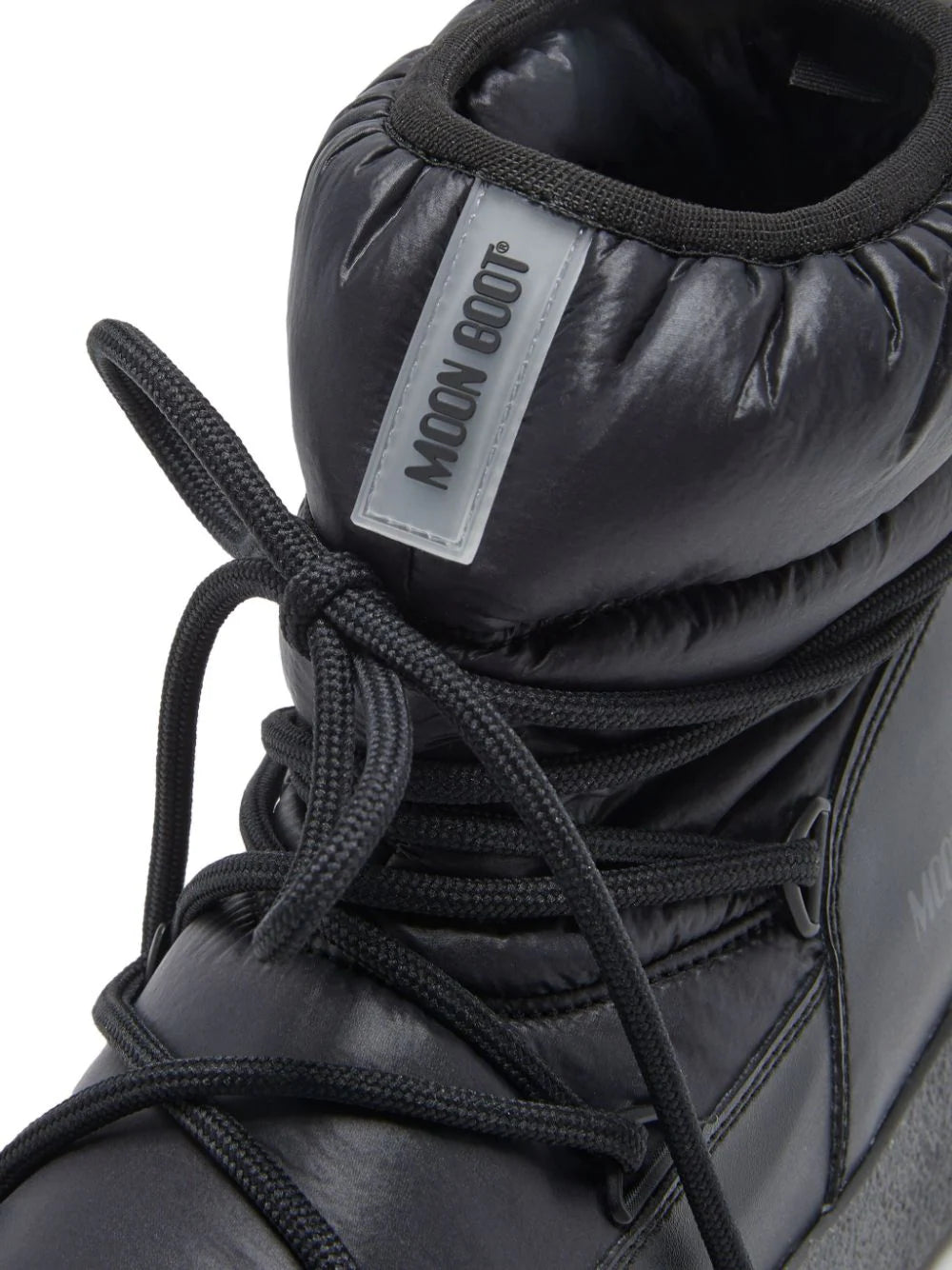 MOON BOOT UNISEX Icon Ltrack Low Nylon Ankle Boots Black - MAISONDEFASHION.COM