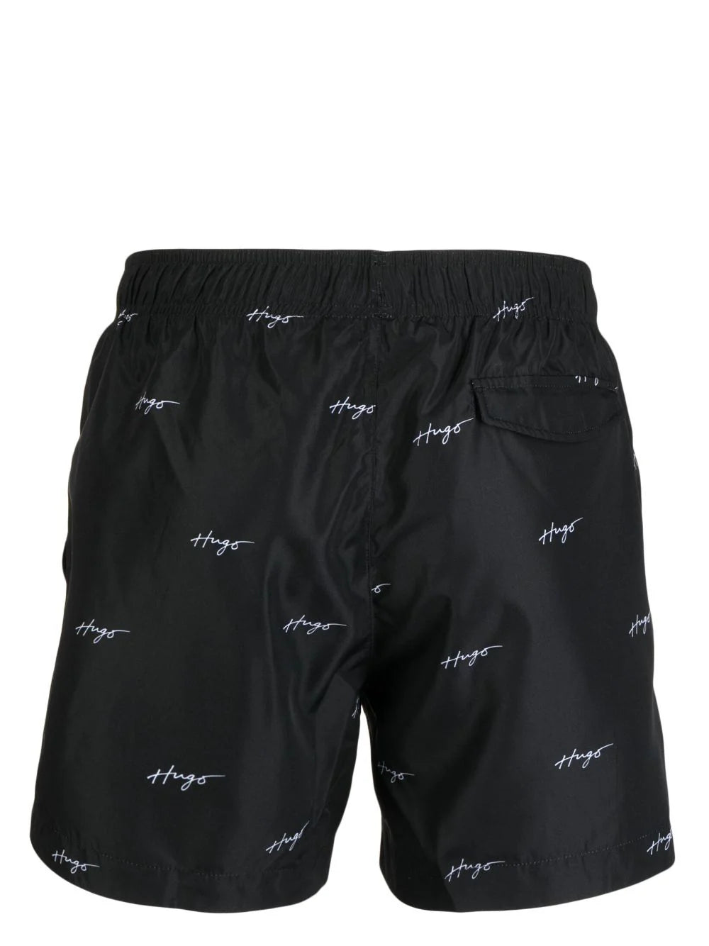 HUGO GOAT Swimming Shorts Black White - MAISONDEFASHION.COM