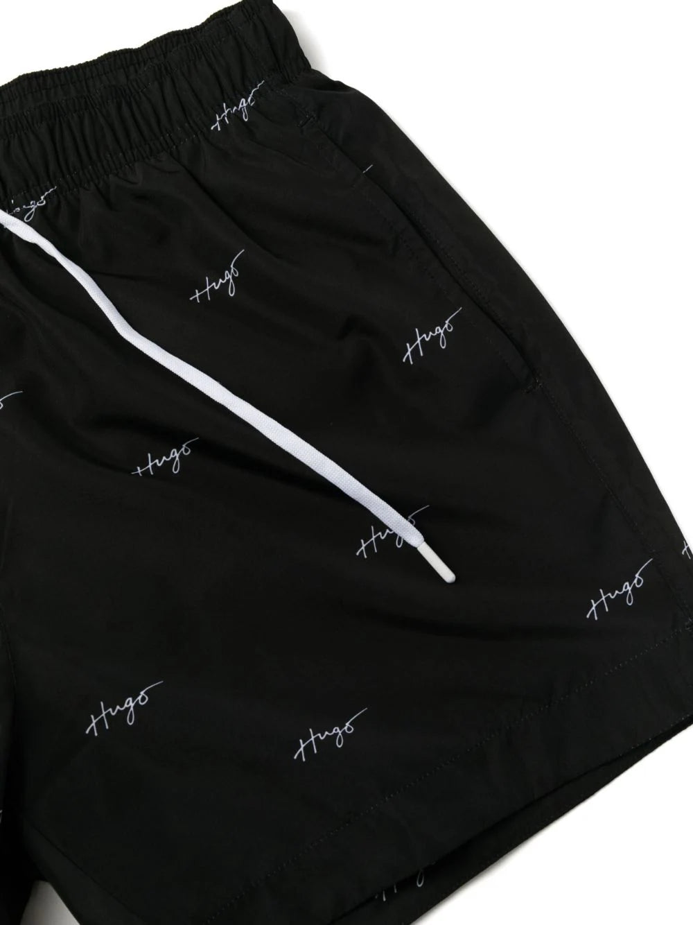 HUGO GOAT Swimming Shorts Black White - MAISONDEFASHION.COM