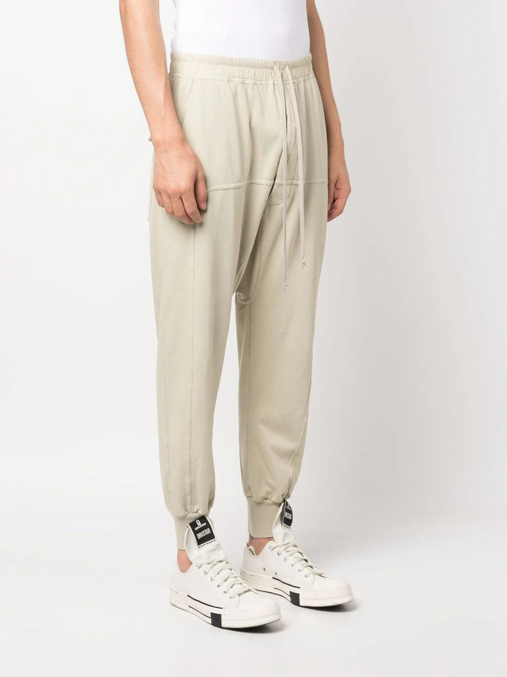 RICK OWENS DRKSHDW Prisoner Knit Pants Pearl White RICK OWENS DRKSHDW Prisoner Knit Pants Pearl White