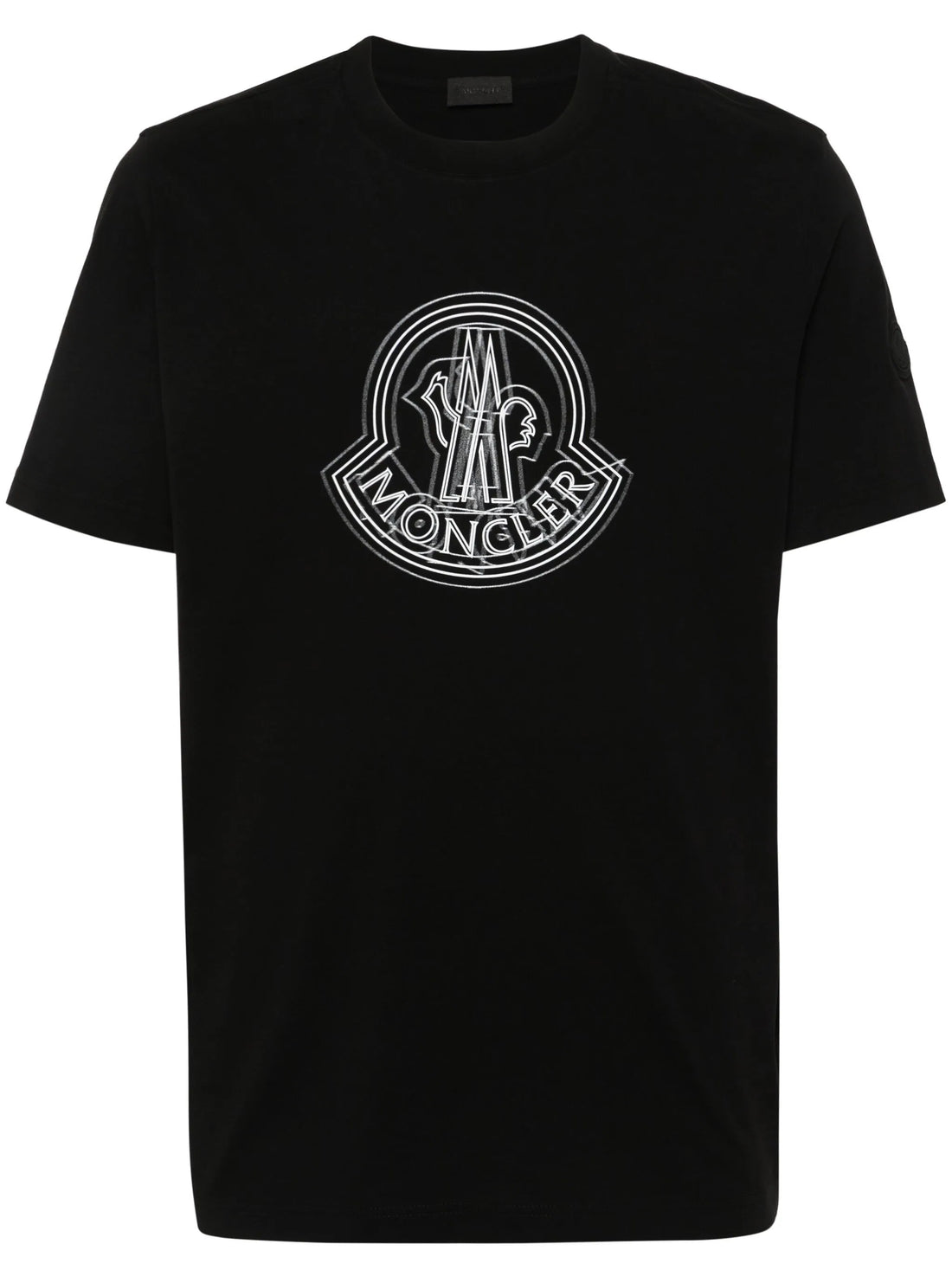 MONCLER Logo Motif Short Sleeves Relaxed Fit T-shirt Black - MAISONDEFASHION.COM