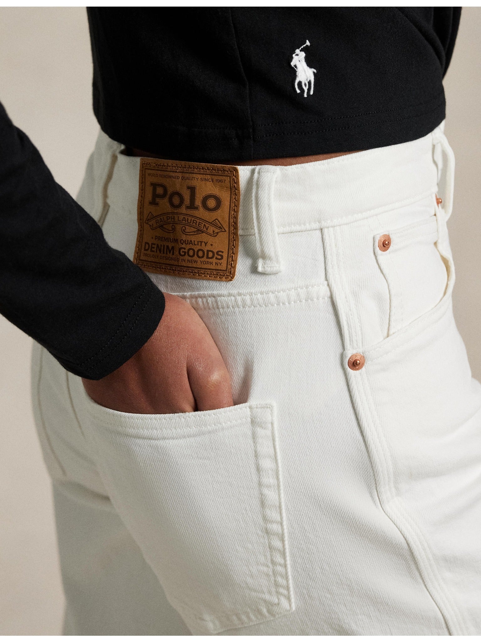 RALPH LAUREN WOMEN Curved Tapered Jeans Crocus Wash