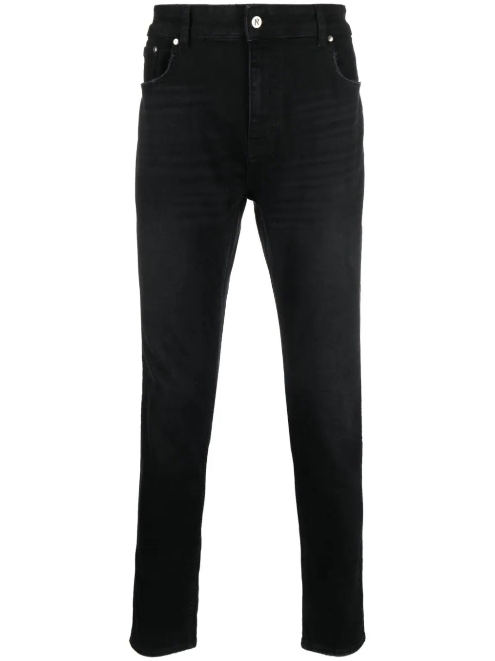 REPRESENT R1 Essential Slim-Fit Denim jeans Black - MAISONDEFASHION.COM