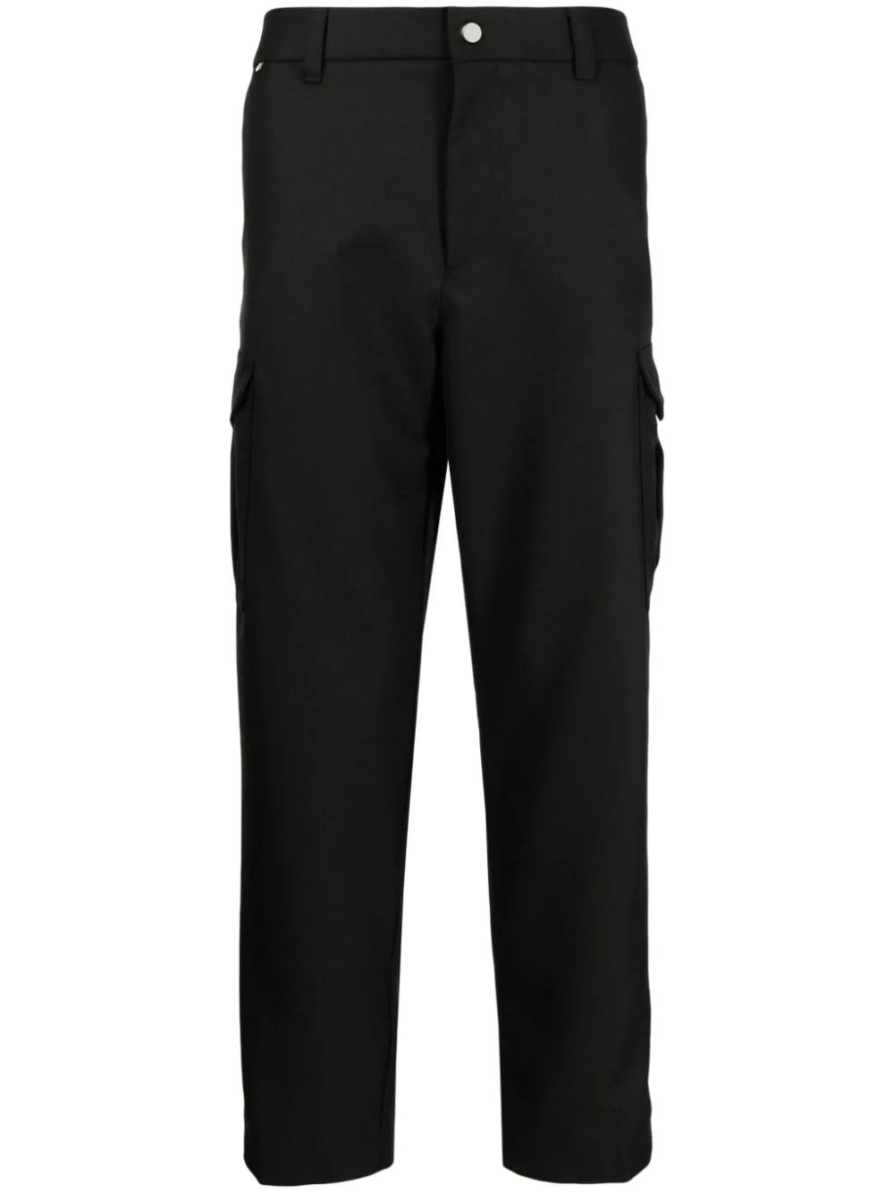 BOSS MEN Kargon Regular Fit Mid-Rise Tapered-Leg Casual Trousers Black - MAISONDEFASHION.COM