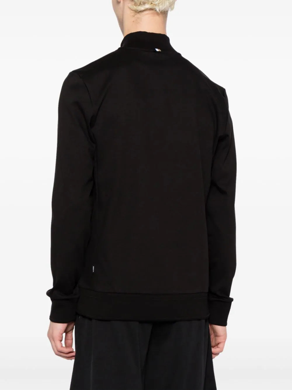 スウェット・トレーナー BOSS Sidney Logo-Patch High-Neck Half-zip Long-sleeved Sweat BOSS Sidney Logo-Patch High-Neck Half-zip Long-sleeved