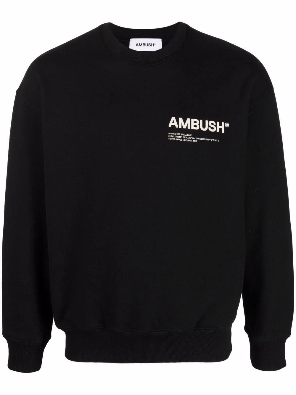 AMBUSH WOMEN Logo-print Workshop Sweatshirt Black - MAISONDEFASHION.COM