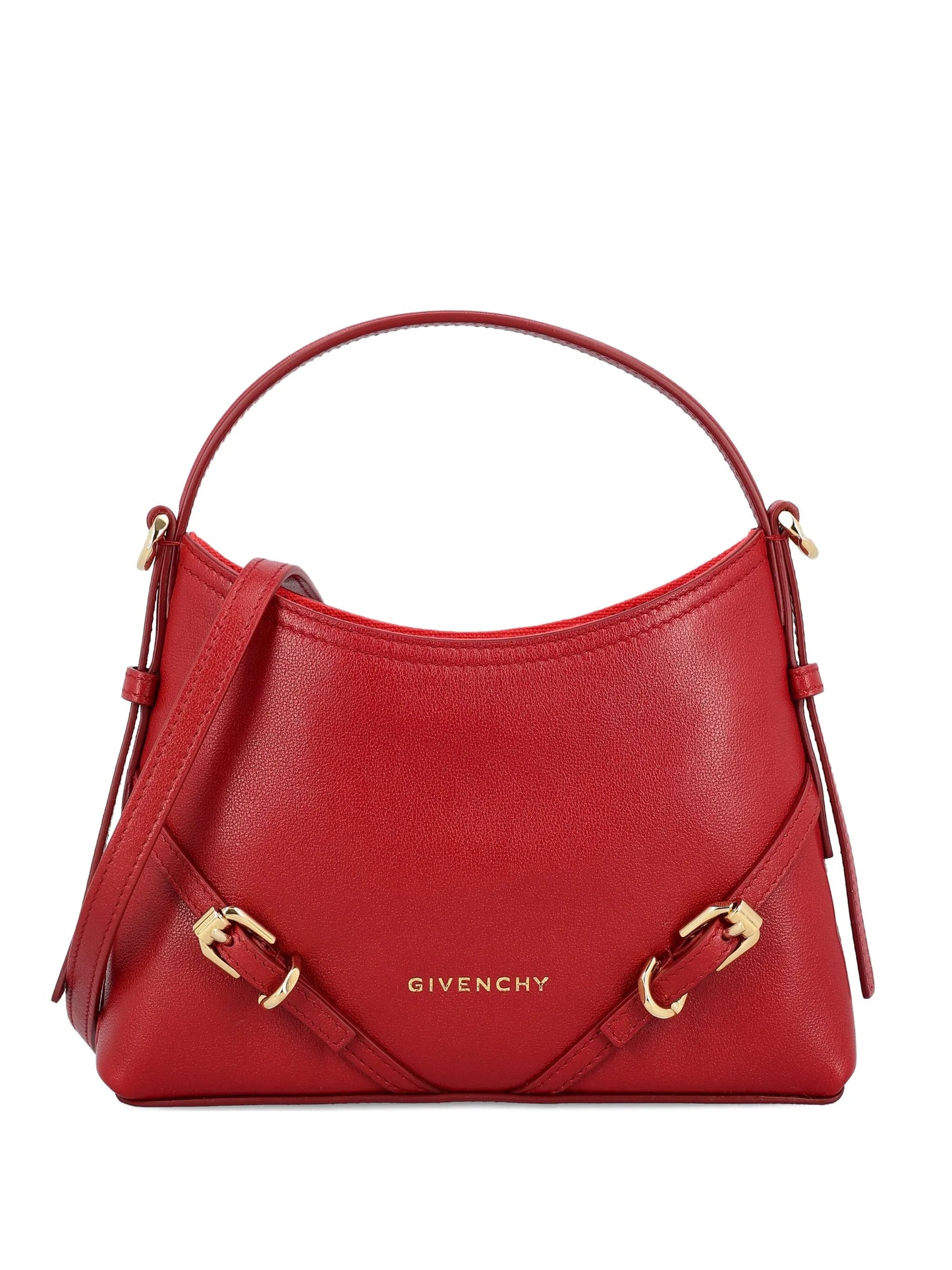 GIVENCHY WOMEN Nano Voyou Shoulder Bag Dark Red - MAISONDEFASHION.COM