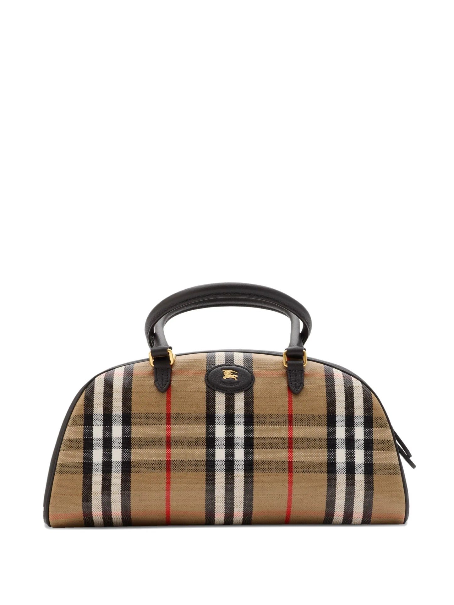 BURBERRY WOMEN Highlands Bowling Bag Sand - MAISONDEFASHION.COM
