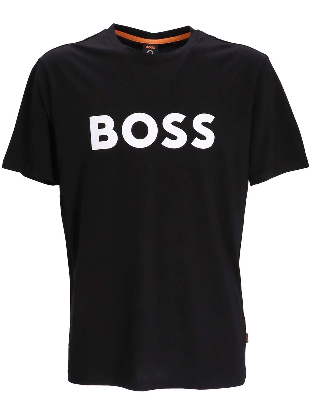 BOSS MEN Logo-print Detail T-shirt Black - MAISONDEFASHION.COM