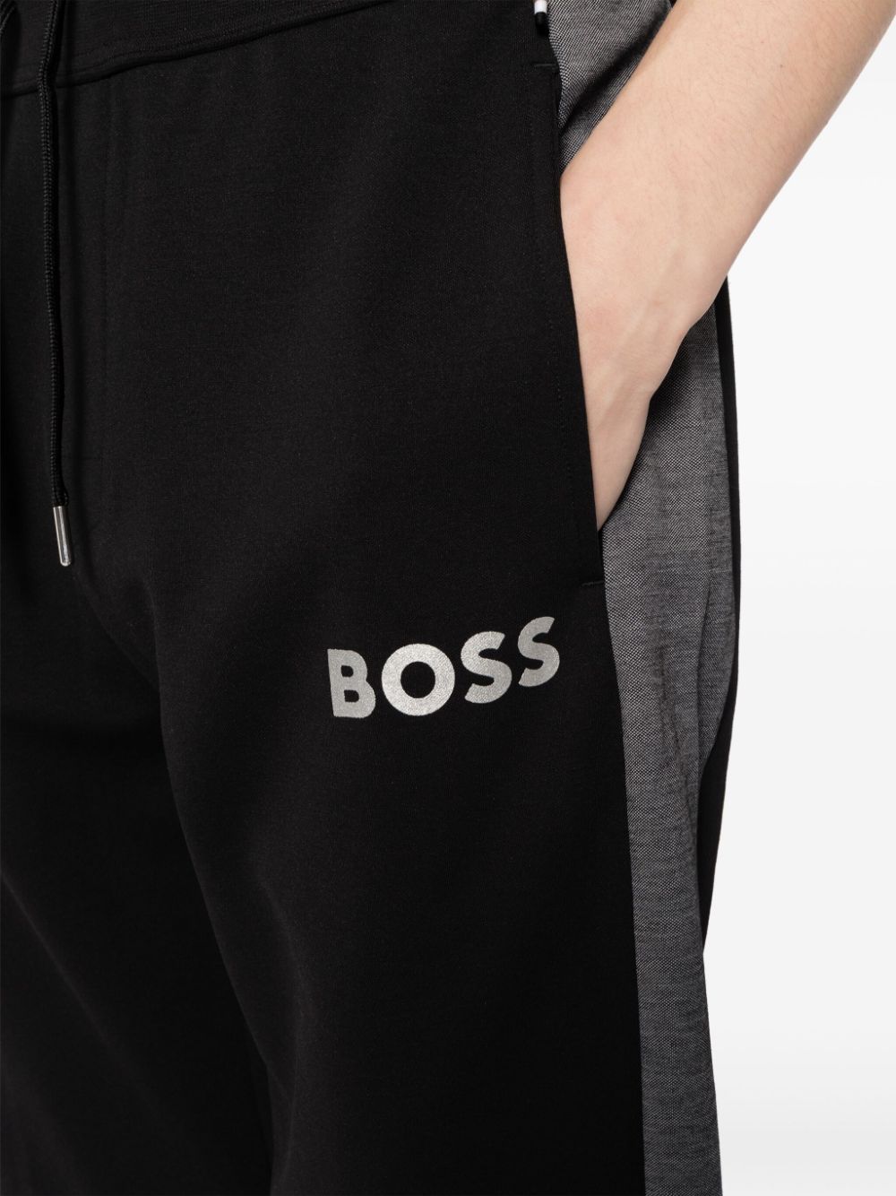 BOSS MEN Logo-Print Panelled Tracksuit Pants - MAISONDEFASHION.COM
