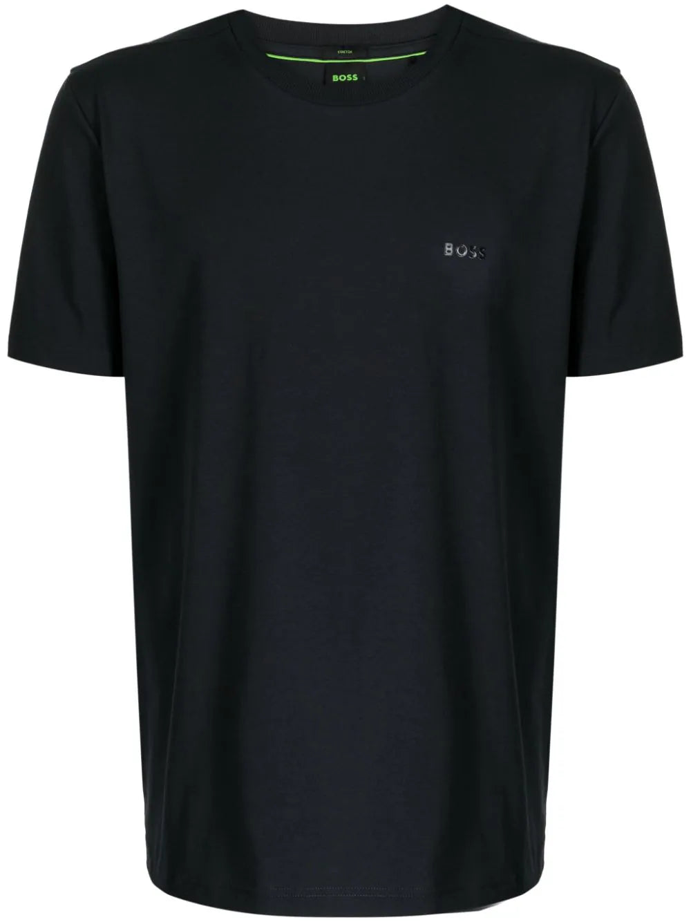 BOSS MEN Logo Print  Jersey T-shirt Dark Blue - MAISONDEFASHION.COM