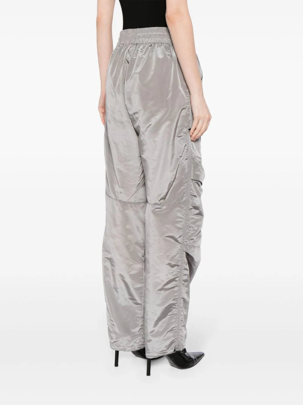 DIESEL WOMEN P-Windal Trousers Grey - MAISONDEFASHION.COM