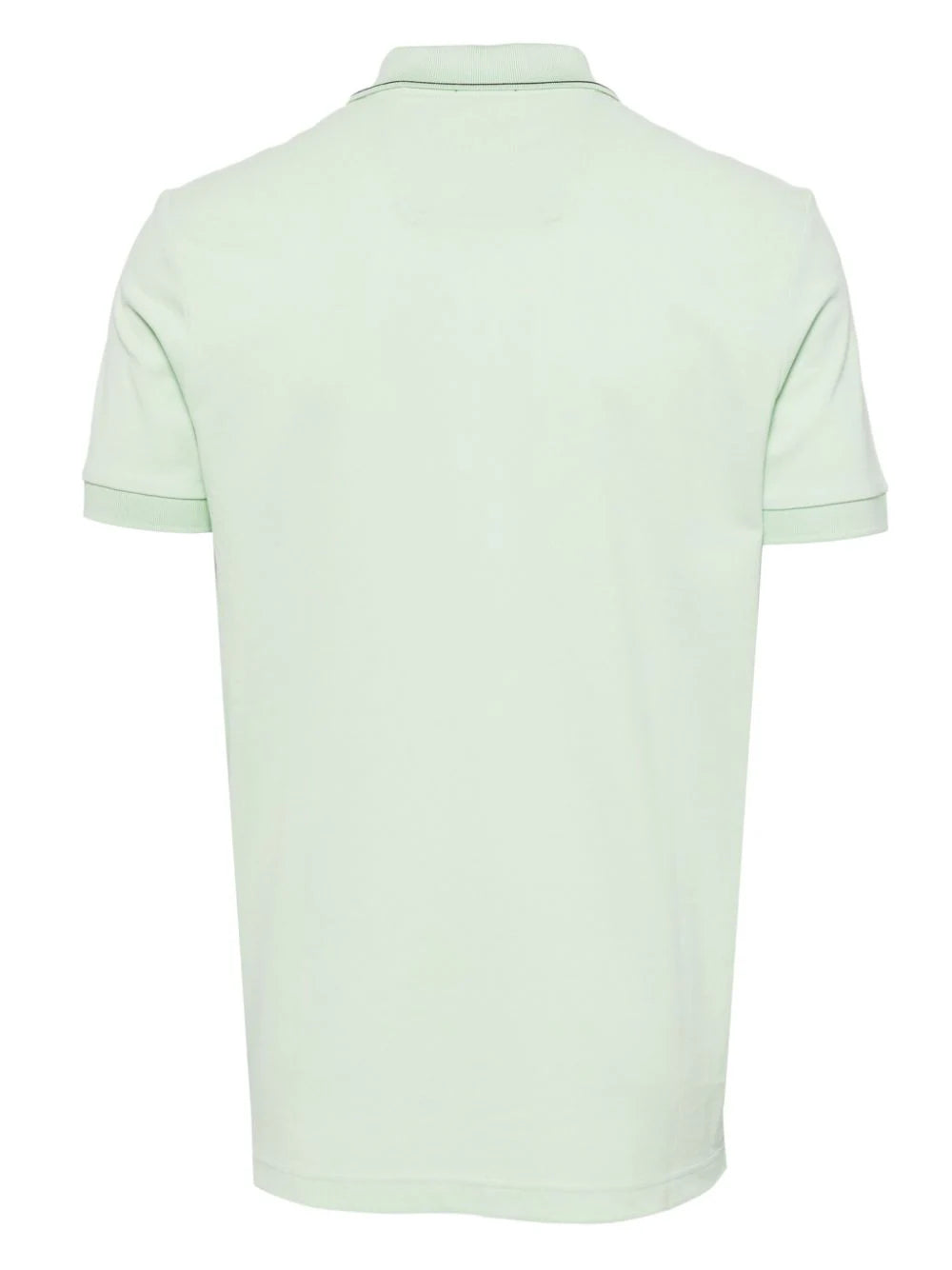 BOSS Paule 4 Logo Patch Pique Polo Shirt Open Green - MAISONDEFASHION.COM