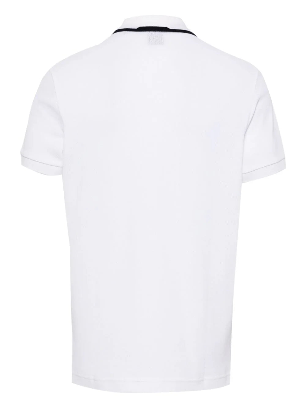 BOSS Paddy 2 Logo Print Pique Polo Shirt White - MAISONDEFASHION.COM