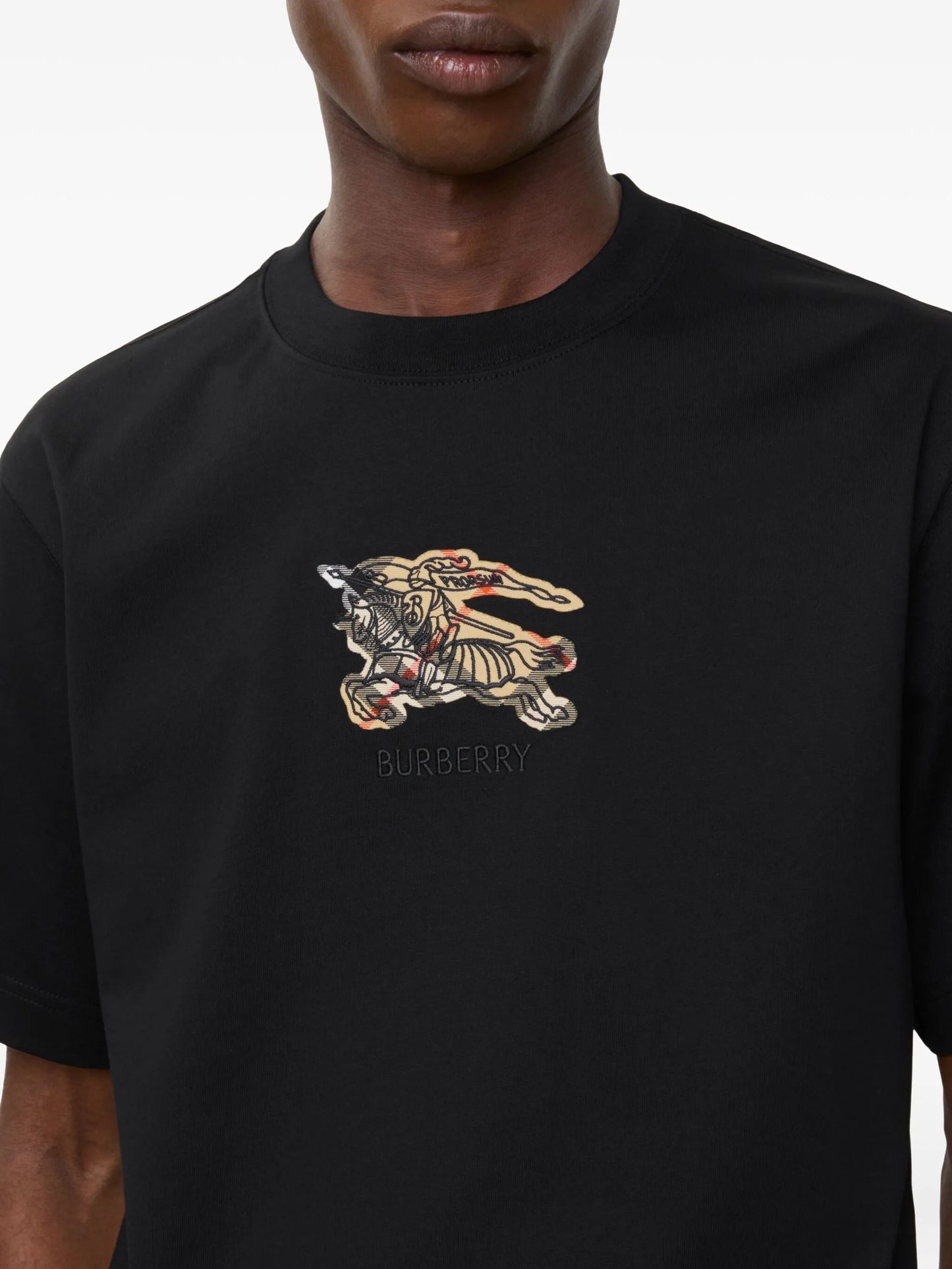 BURBERRY EKD Check Cotton T-shirt Black – MAISONDEFASHION.COM BURBERRY EKD Check Cotton T-shirt Black – MAISONDEFASHION.COM