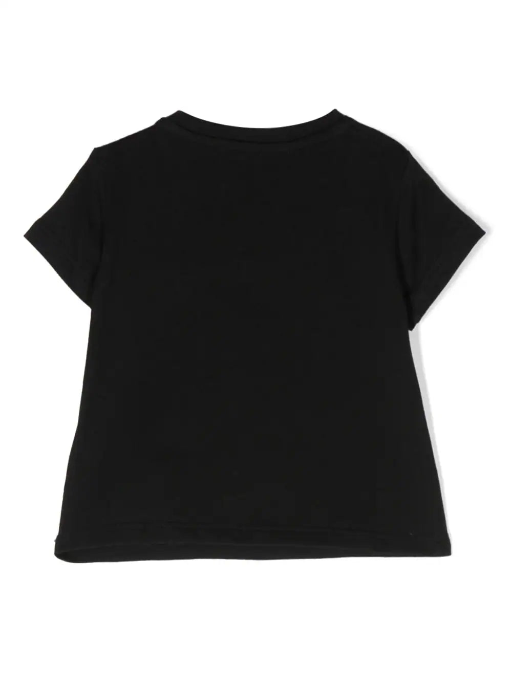 VERSACE BABY Logo-print Cotton T-shirt Black/Pink - MAISONDEFASHION.COM