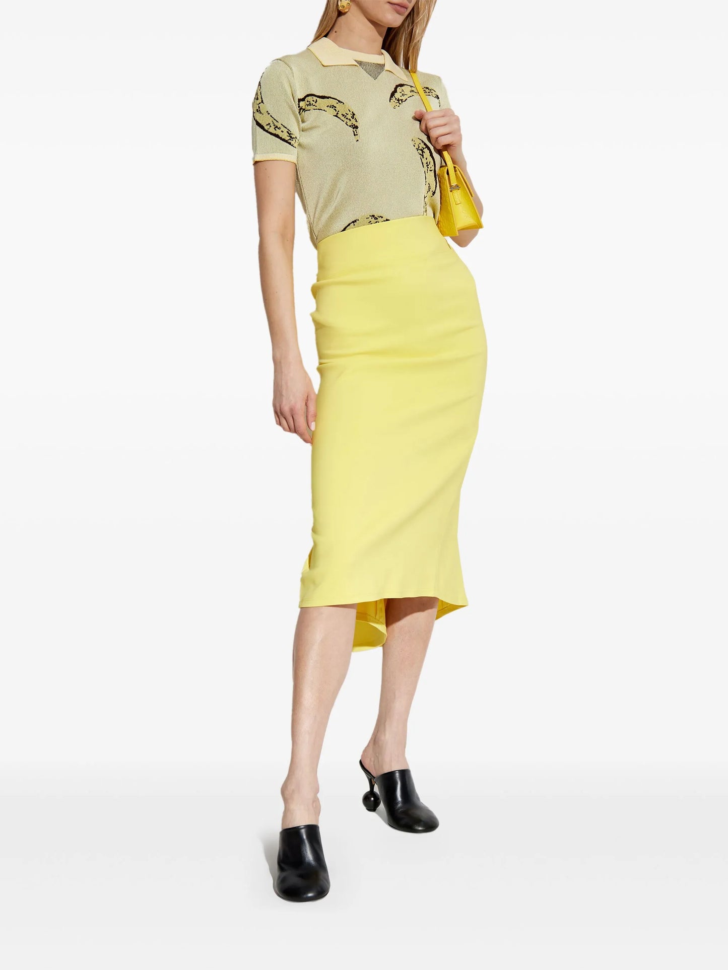 JACQUEMUS WOMEN La Jupe Sablier Skirt Yellow - MAISONDEFASHION.COM
