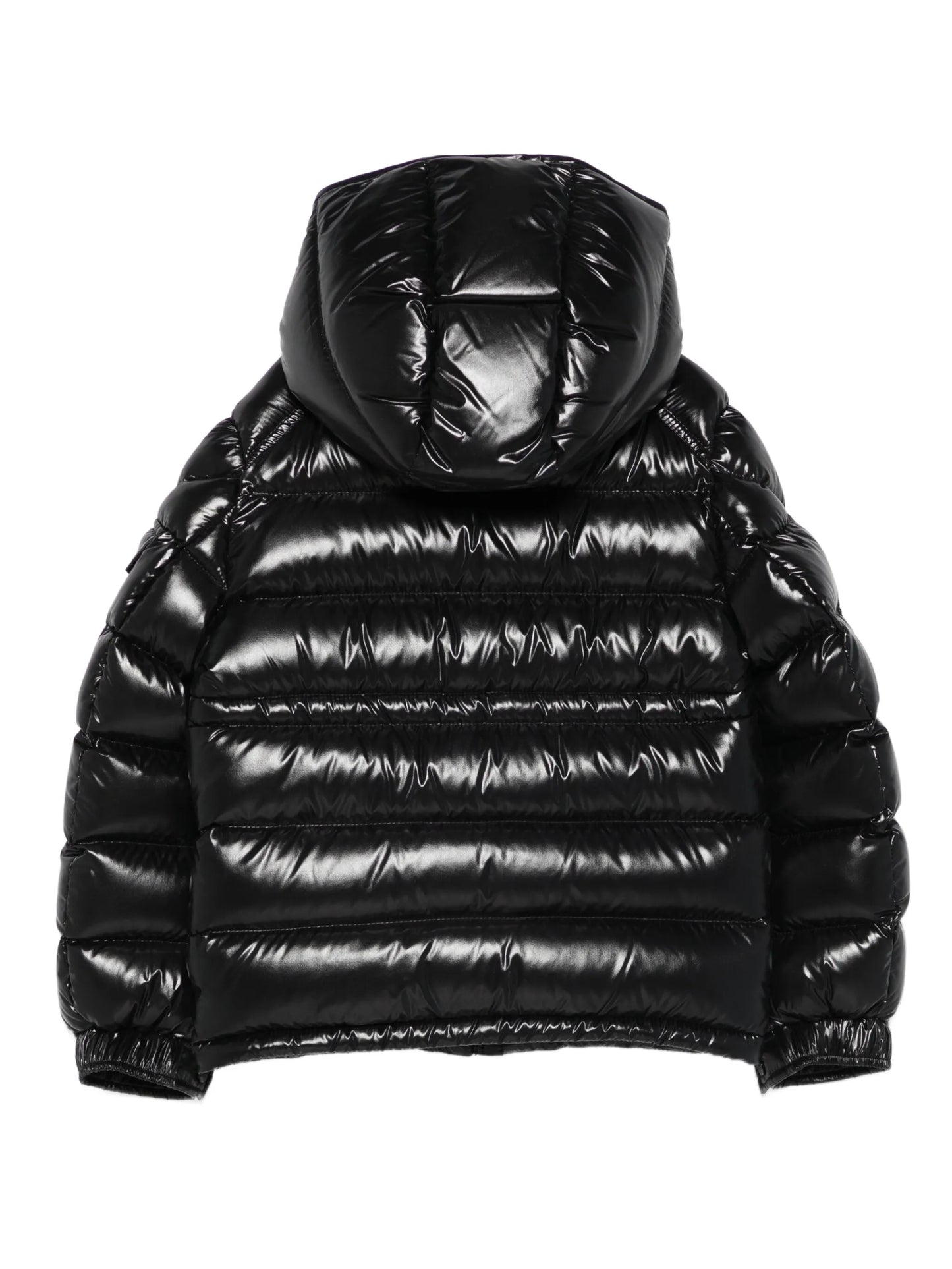 MONCLER KIDS Girls Maire Hooded Down Jacket Black - MAISONDEFASHION.COM