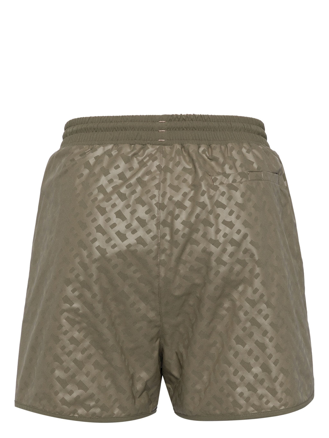 BOSS MEN Logo-print Swim Shorts Beige Khaki - MAISONDEFASHION.COM