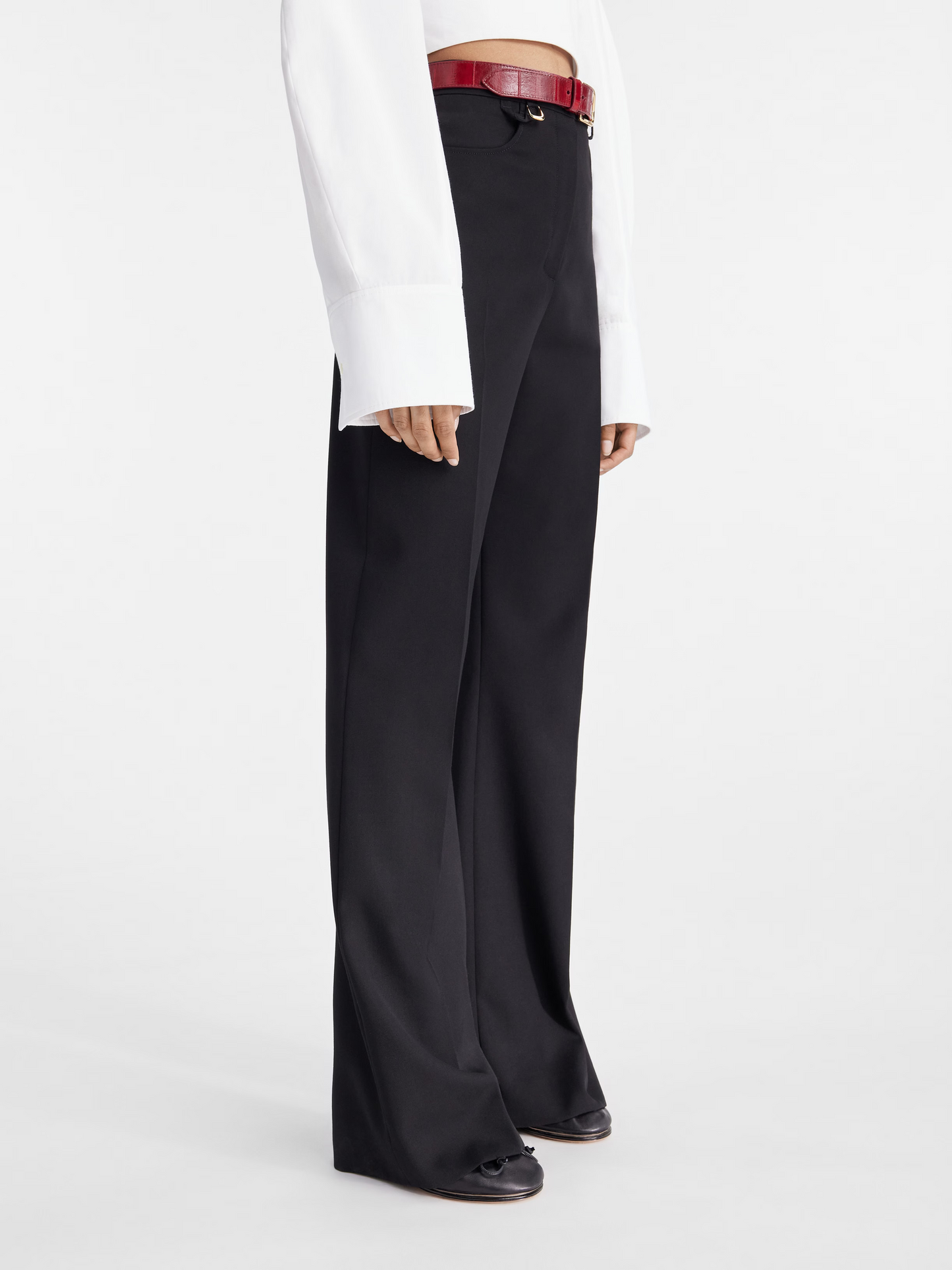 パンツ JACQUEMUS WOMEN Le Pantalon Sauge Woven Pants Black JACQUEMUS WOMEN Le Pantalon Sauge Woven Pants Black
