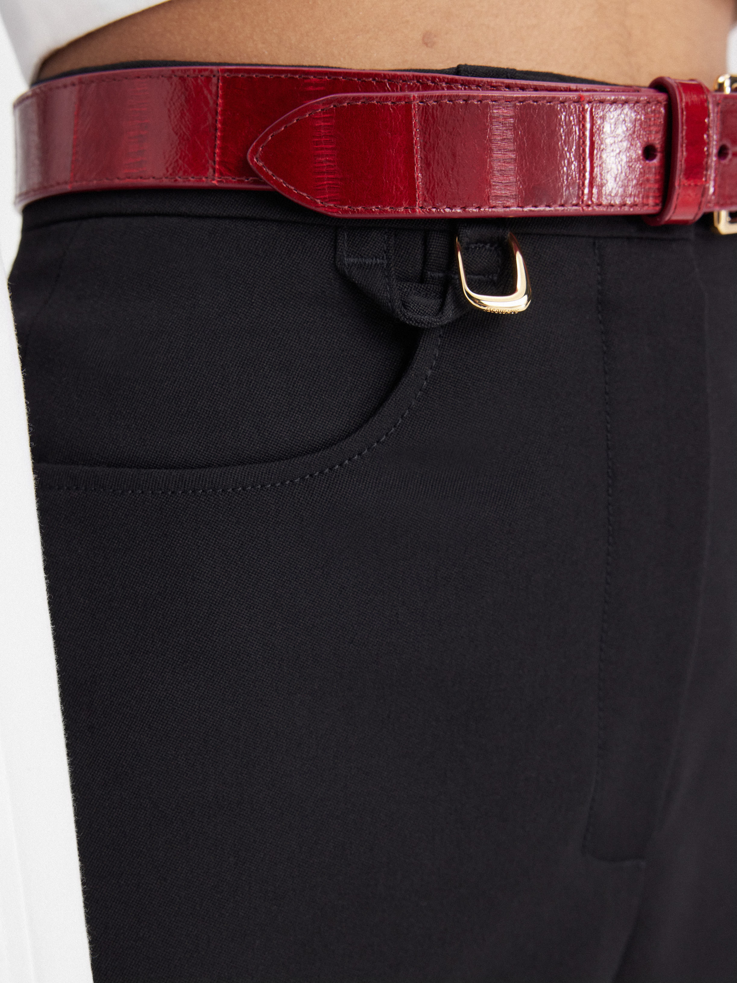 JACQUEMUS WOMEN Le Pantalon Sauge Woven Pants Black