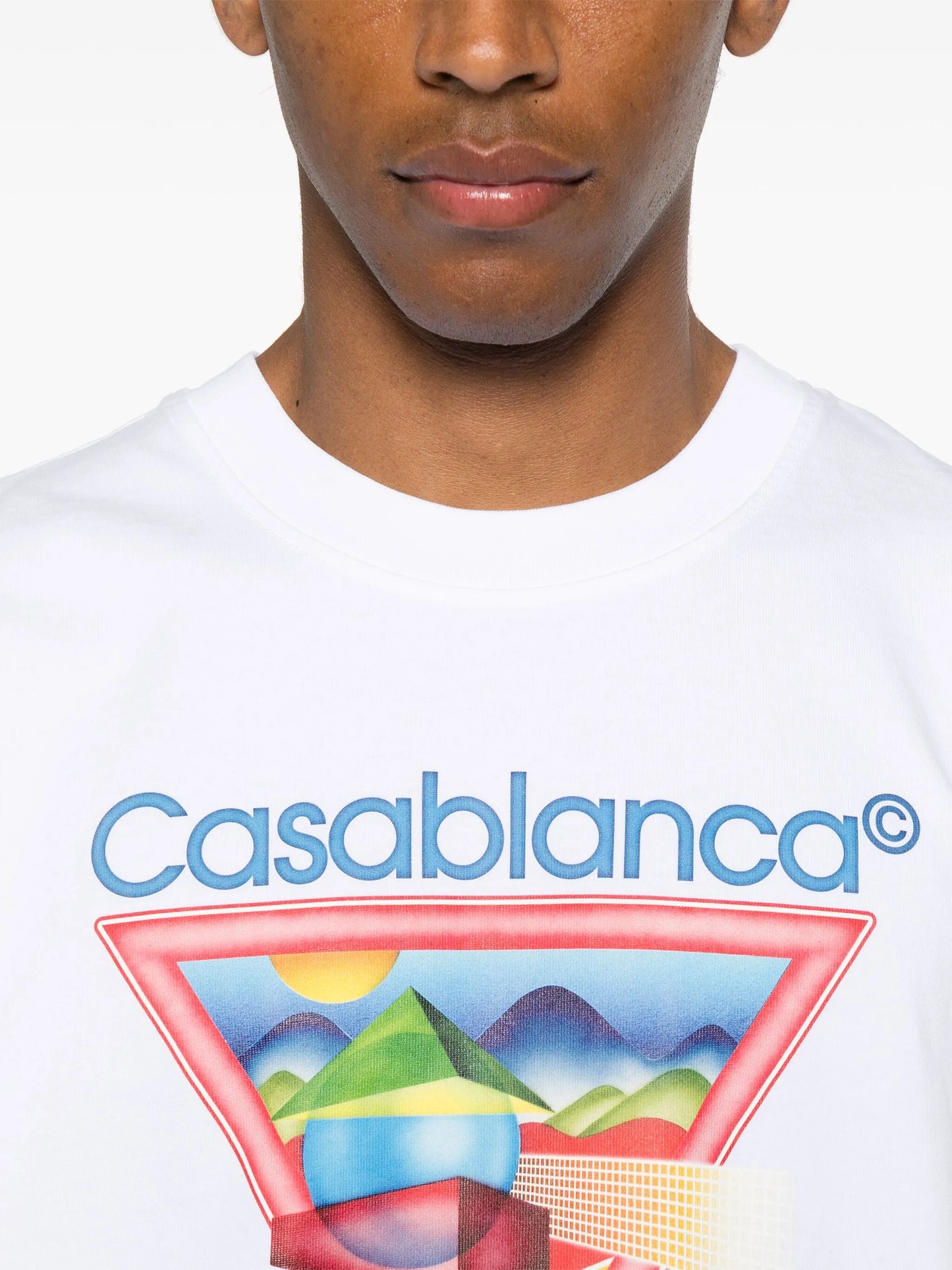 CASABLANCA Tennis Club Icon Printed T-shirt White CASABLANCA Tennis Club Icon Printed T-shirt White
