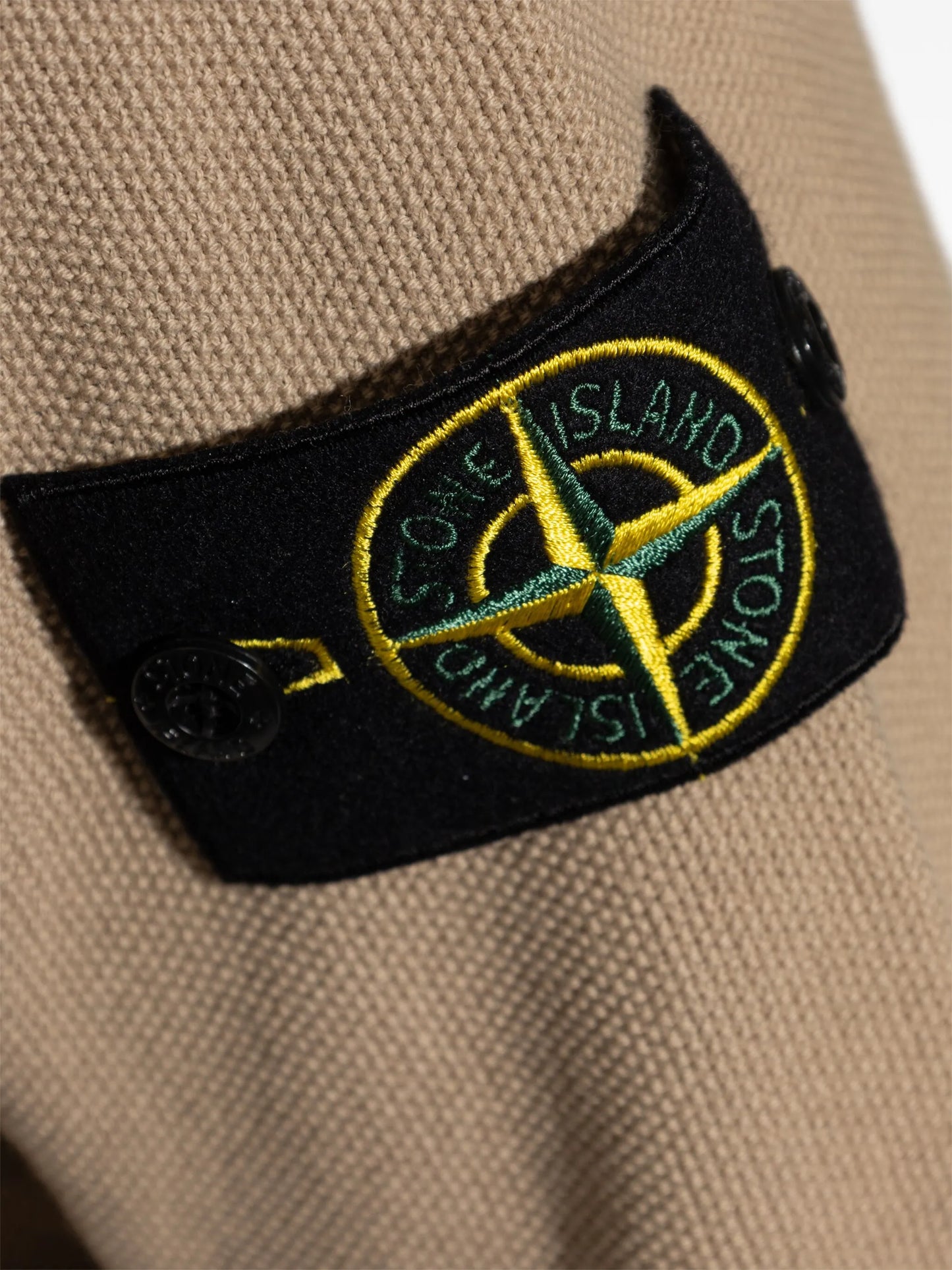 スウェット・トレーナー STONE Logo Patch Crewneck Sweatshirt Biscuit STONE ISLAND Logo Patch Crewneck Sweatshirt Biscuit