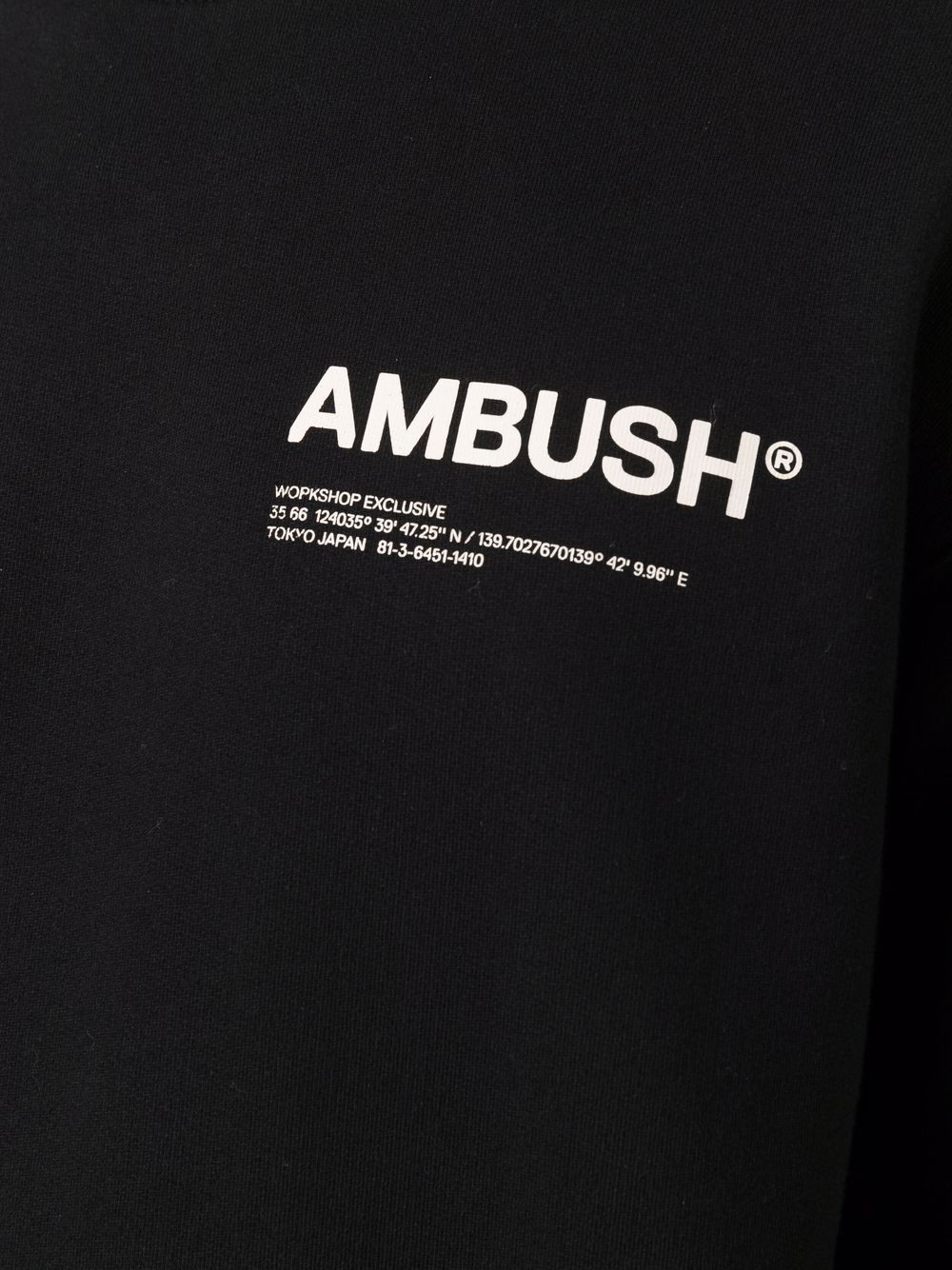 AMBUSH WOMEN Logo-print Workshop Sweatshirt Black - MAISONDEFASHION.COM