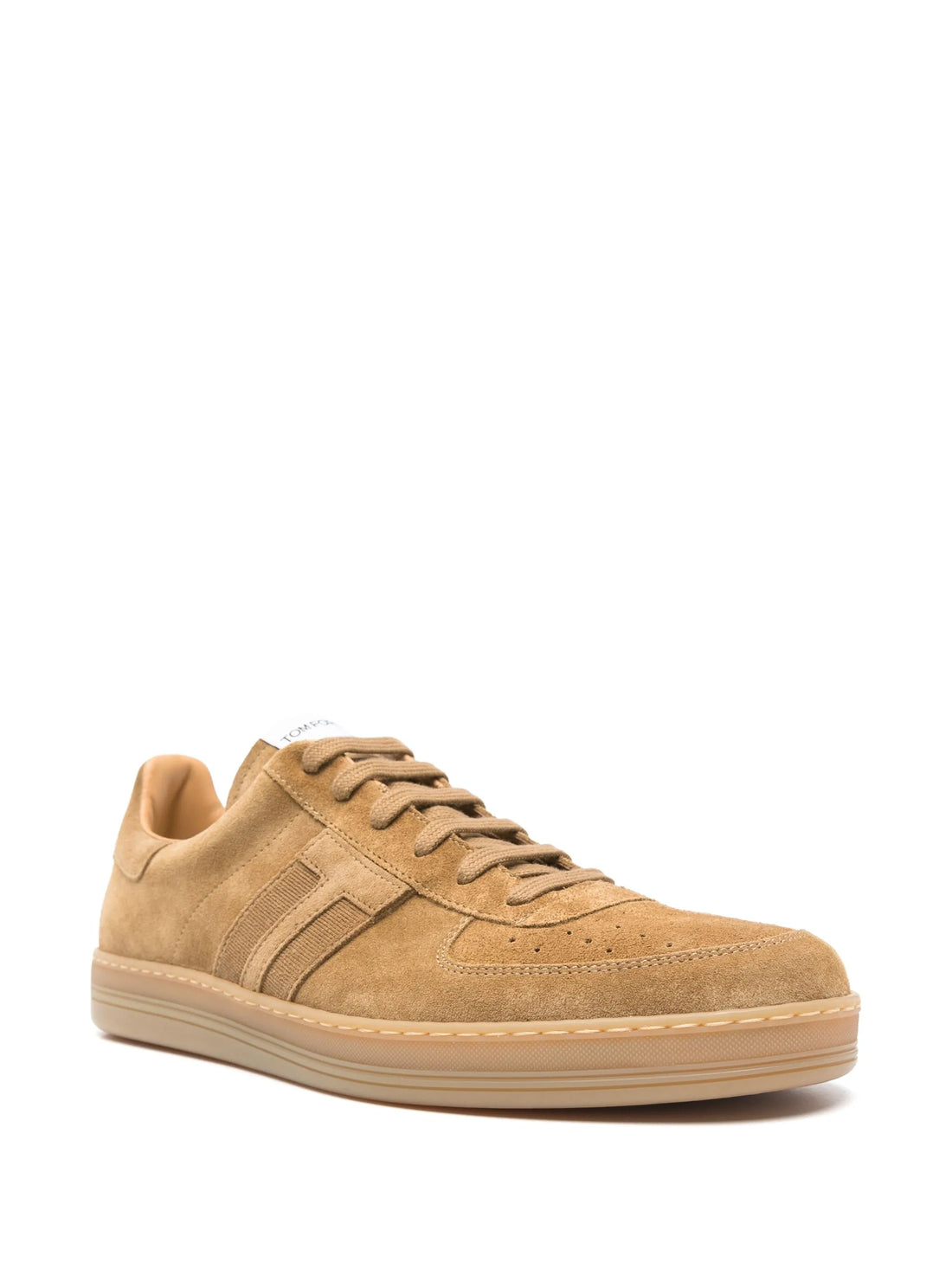 TOM FORD Cambridge Suede Sneakers Low-Top Trainers Camel Brown