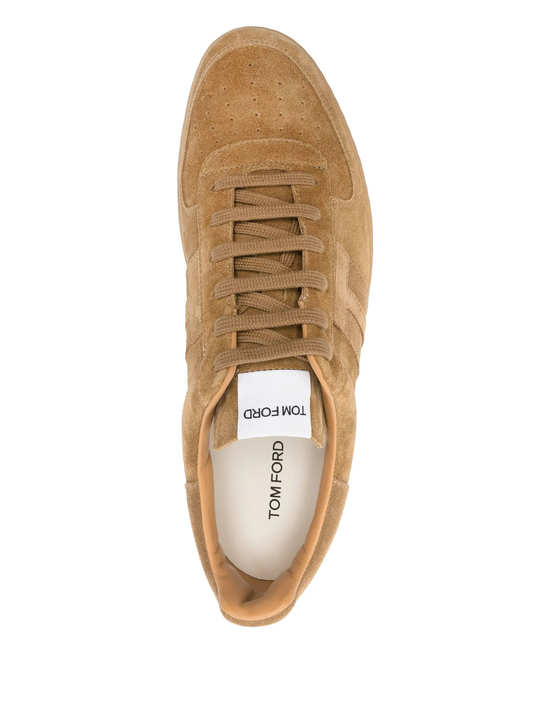 TOM FORD Cambridge Suede Sneakers Low-Top Trainers Camel Brown