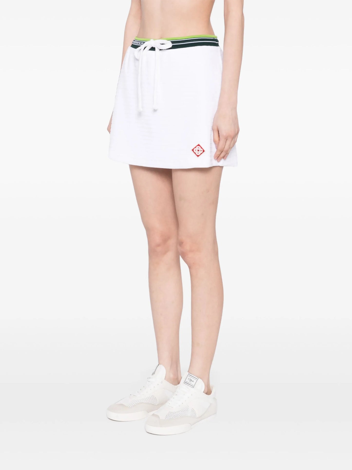 スカート CASABLANCA WOMEN Hippie Tennis Skirt White CASABLANCA WOMEN Hippie Tennis Skirt White – MAISONDEFASHION.COM