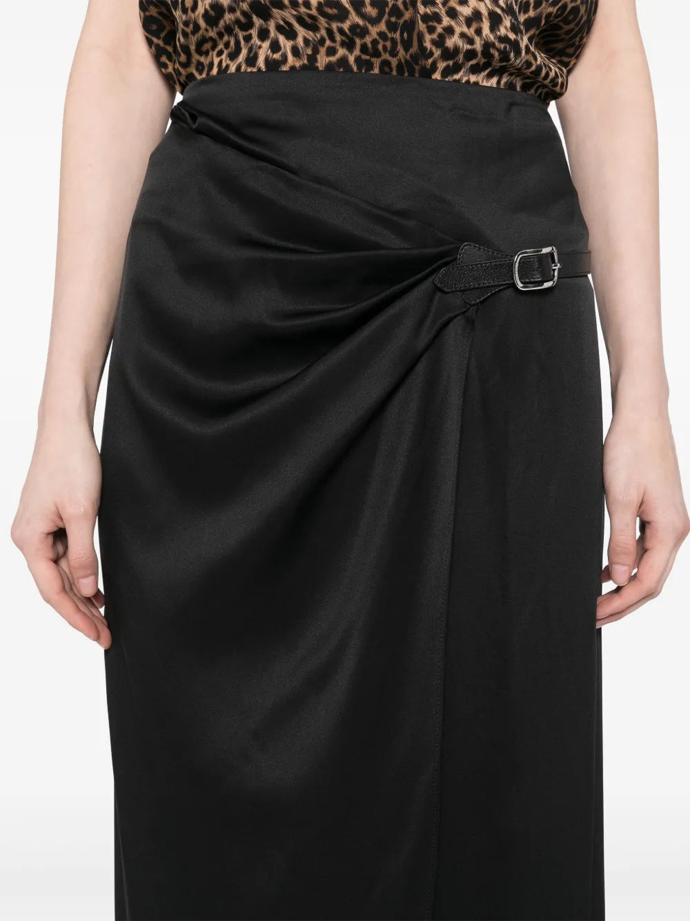 TOM FORD WOMEN Silk Skirts Skirt Black - MAISONDEFASHION.COM