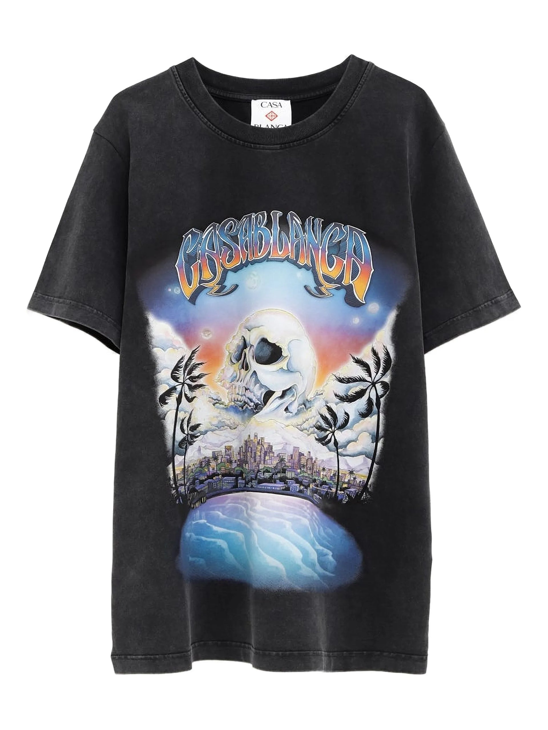 Tシャツ・カットソー Casablanca LA PREMONITION TSHIRT HOTFIX (UMS25JTS001 01) Casablanca La Premonition Hotfix Printed T-shirt La