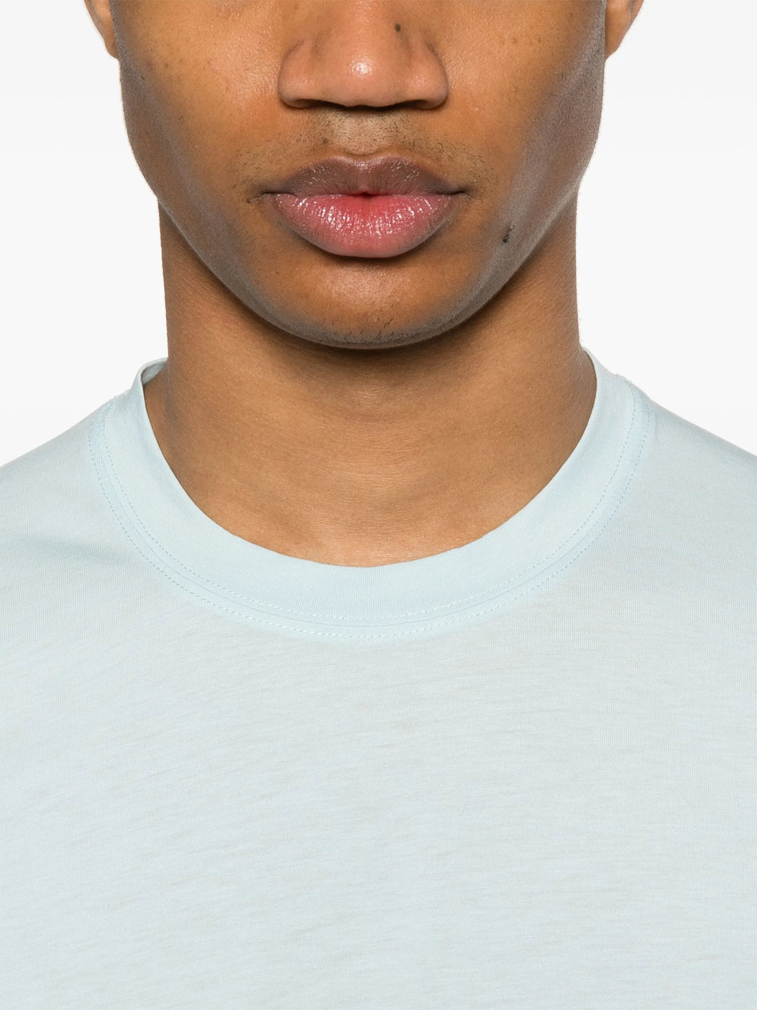 TOM FORD Crew Neck T-shirt Glass Blue - MAISONDEFASHION.COM