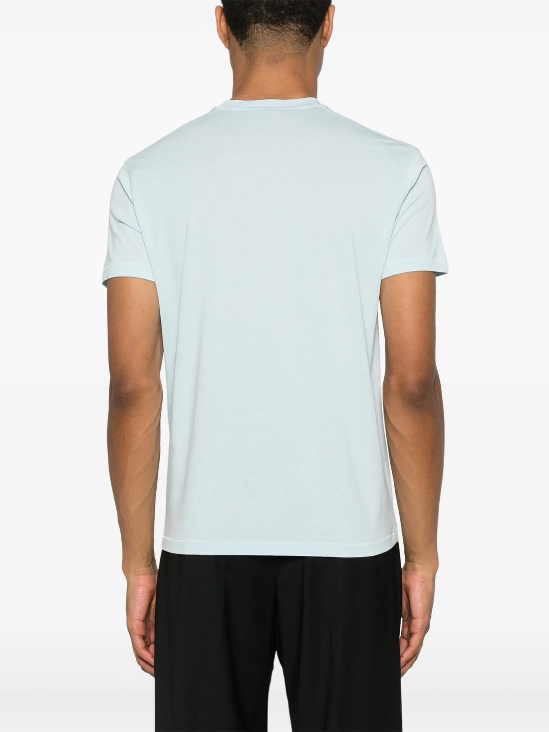 TOM FORD Crew Neck T-shirt Glass Blue - MAISONDEFASHION.COM