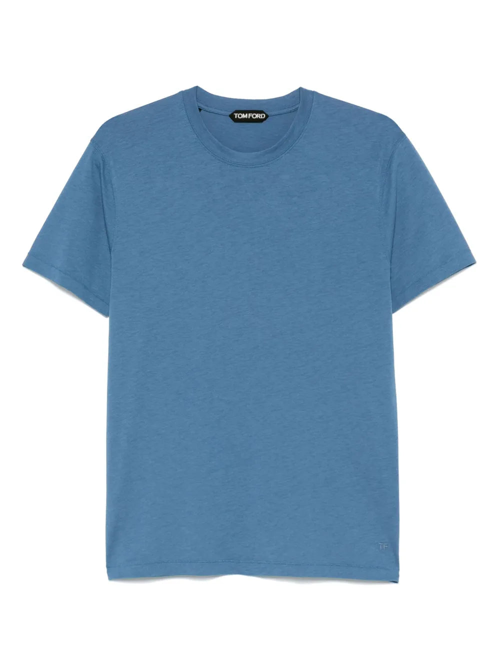 Tシャツ・カットソー TOM FORD Crew-neck T-shirt Denim Blue Tom Ford Men Crew T-Shirt Denim Blue S Sleeve Viscose And
