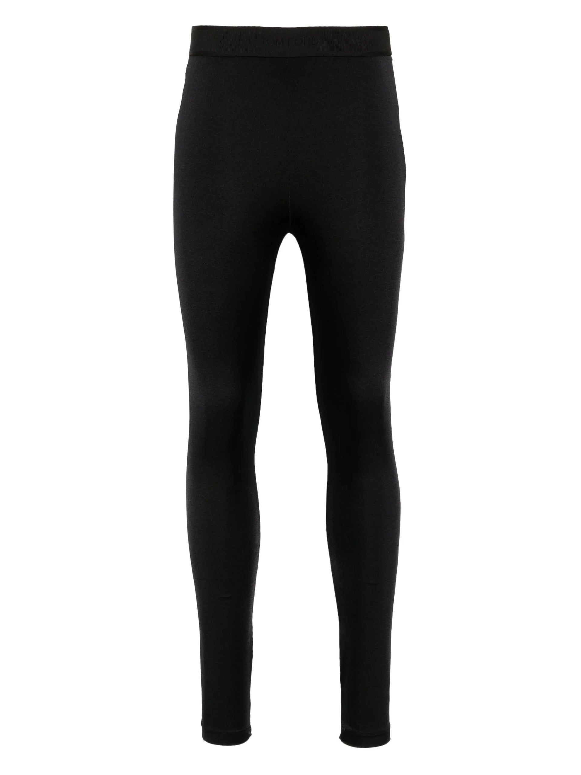 パンツ TOM FORD WOMEN Black Logo Stretch Lycra Leggings Black TOM FORD WOMEN Black Logo Stretch Lycra Leggings Black