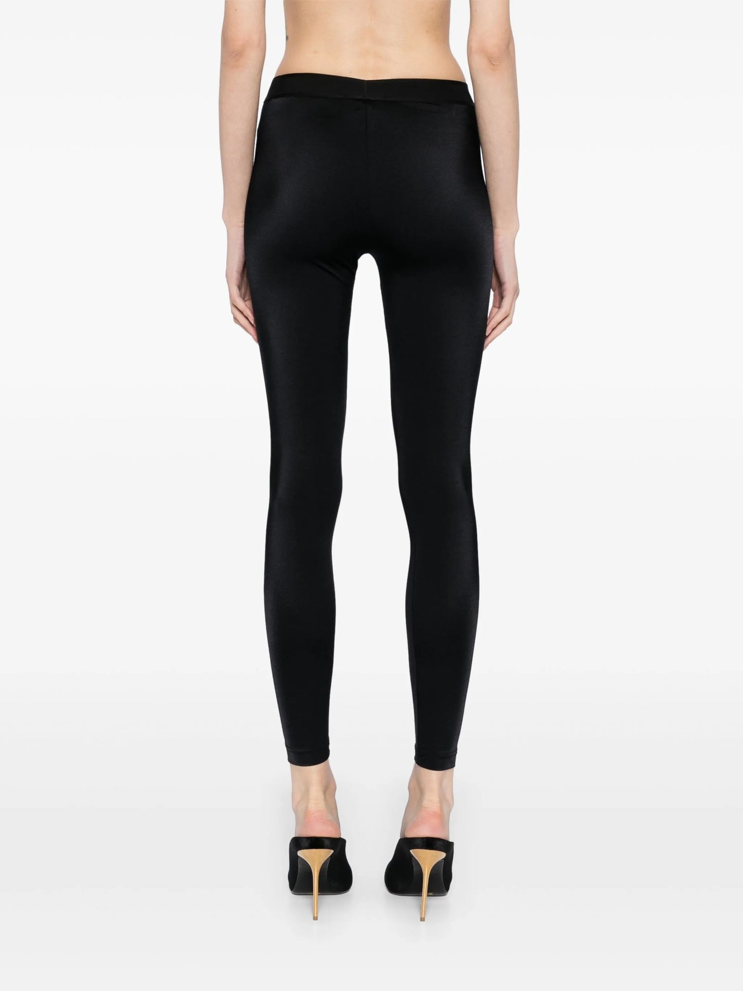 パンツ TOM FORD WOMEN Black Logo Stretch Lycra Leggings Black TOM FORD WOMEN Black Logo Stretch Lycra Leggings Black