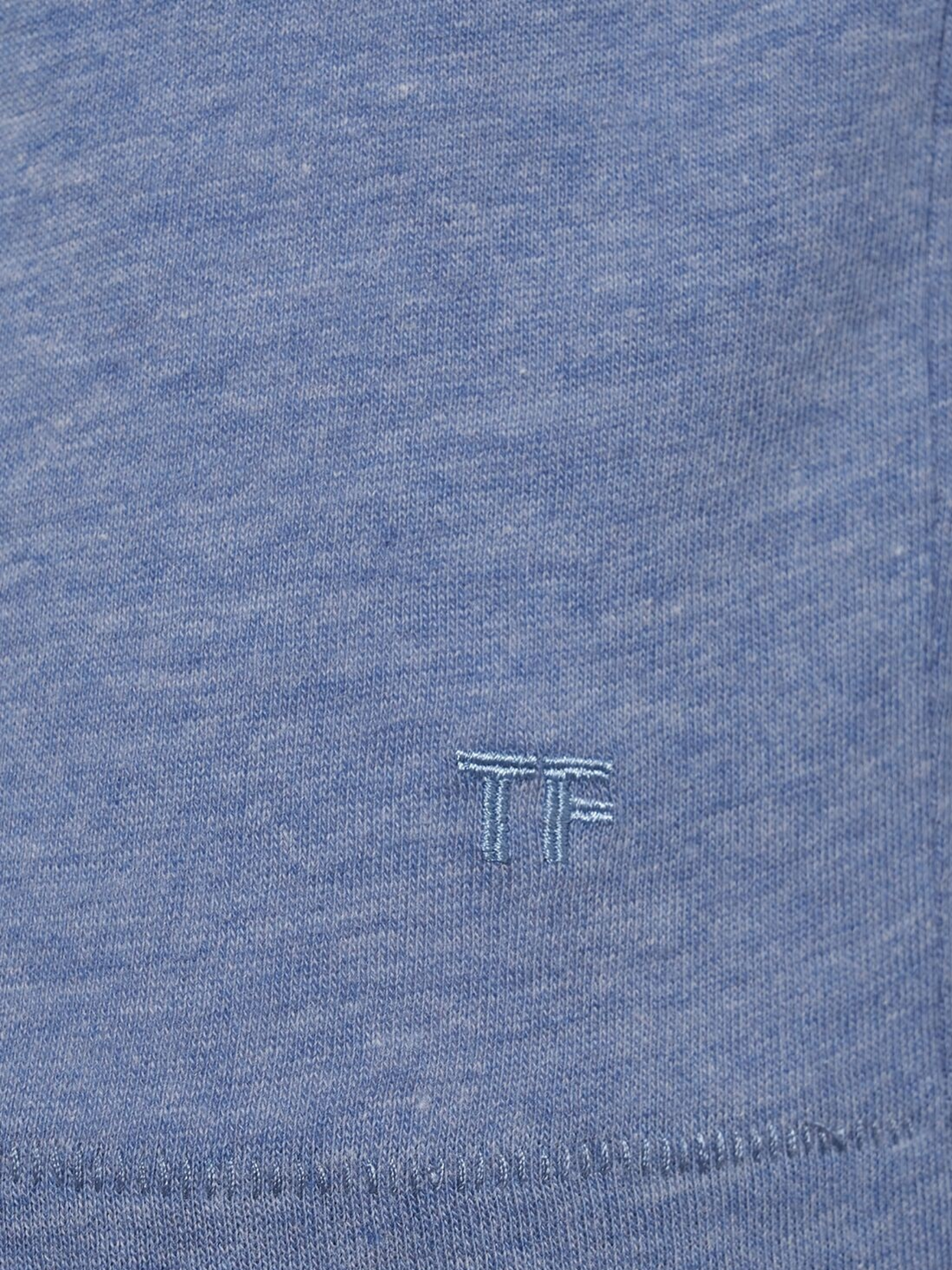 TOM FORD Crew-neck T-shirt Denim Blue