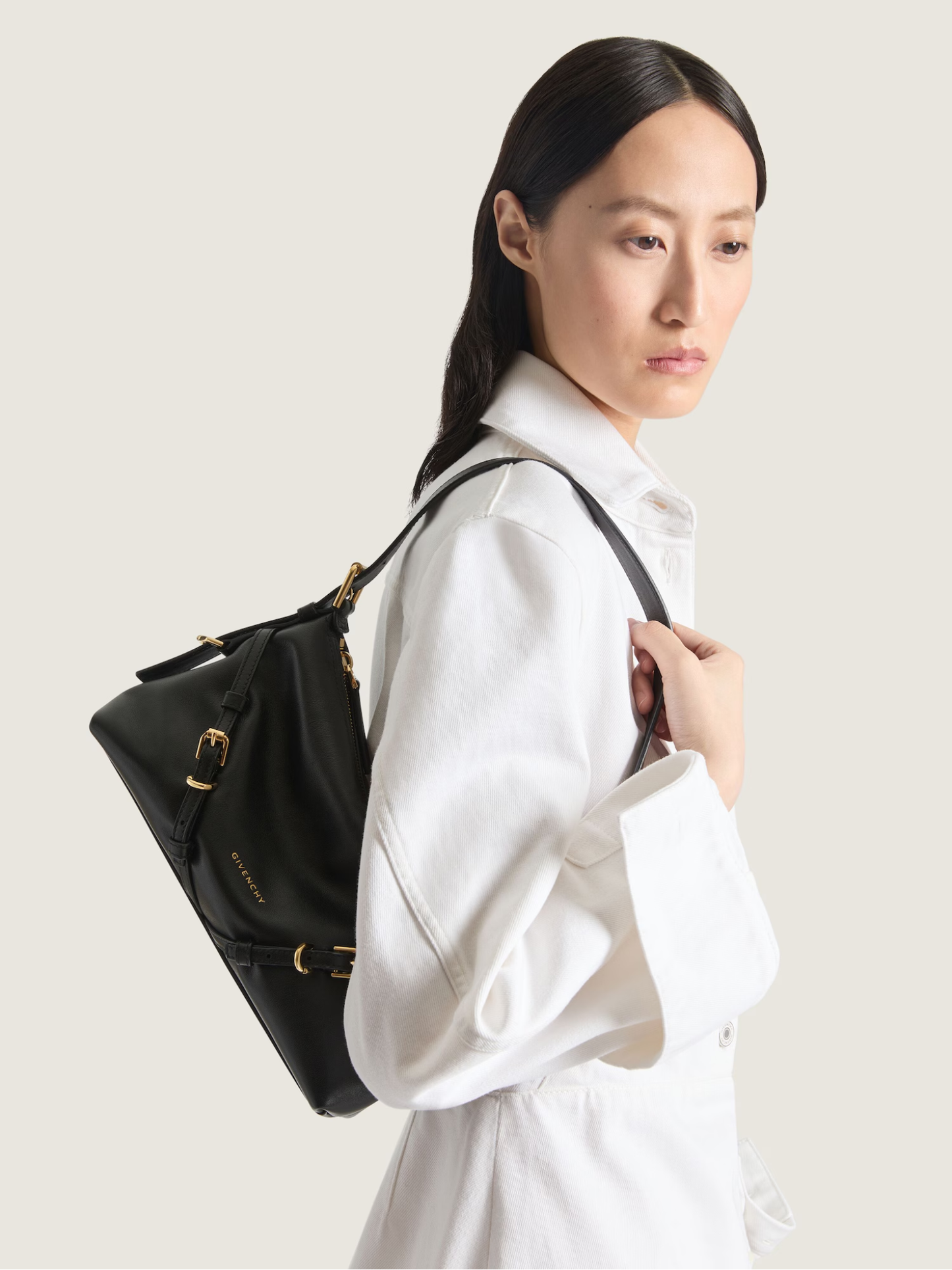 GIVENCHY WOMEN Mini Voyou Shoulder Bag Black - MAISONDEFASHION.COM