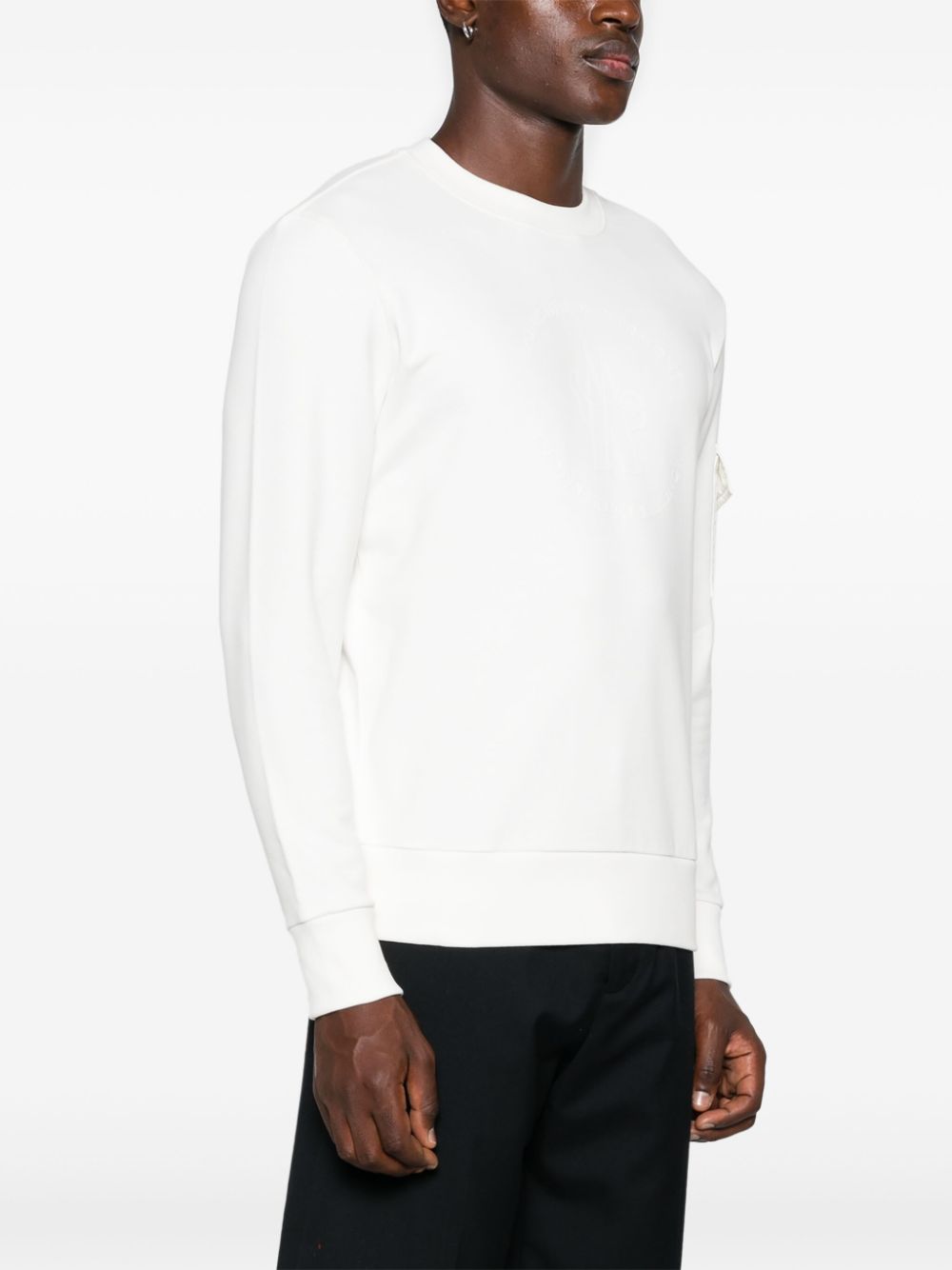 Moncler sweatshirt white deals