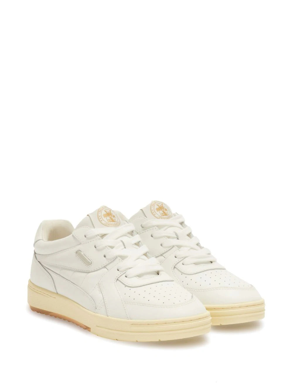 PALM ANGELS MEN Palm University Monotone Sneakers White - MAISONDEFASHION.COM