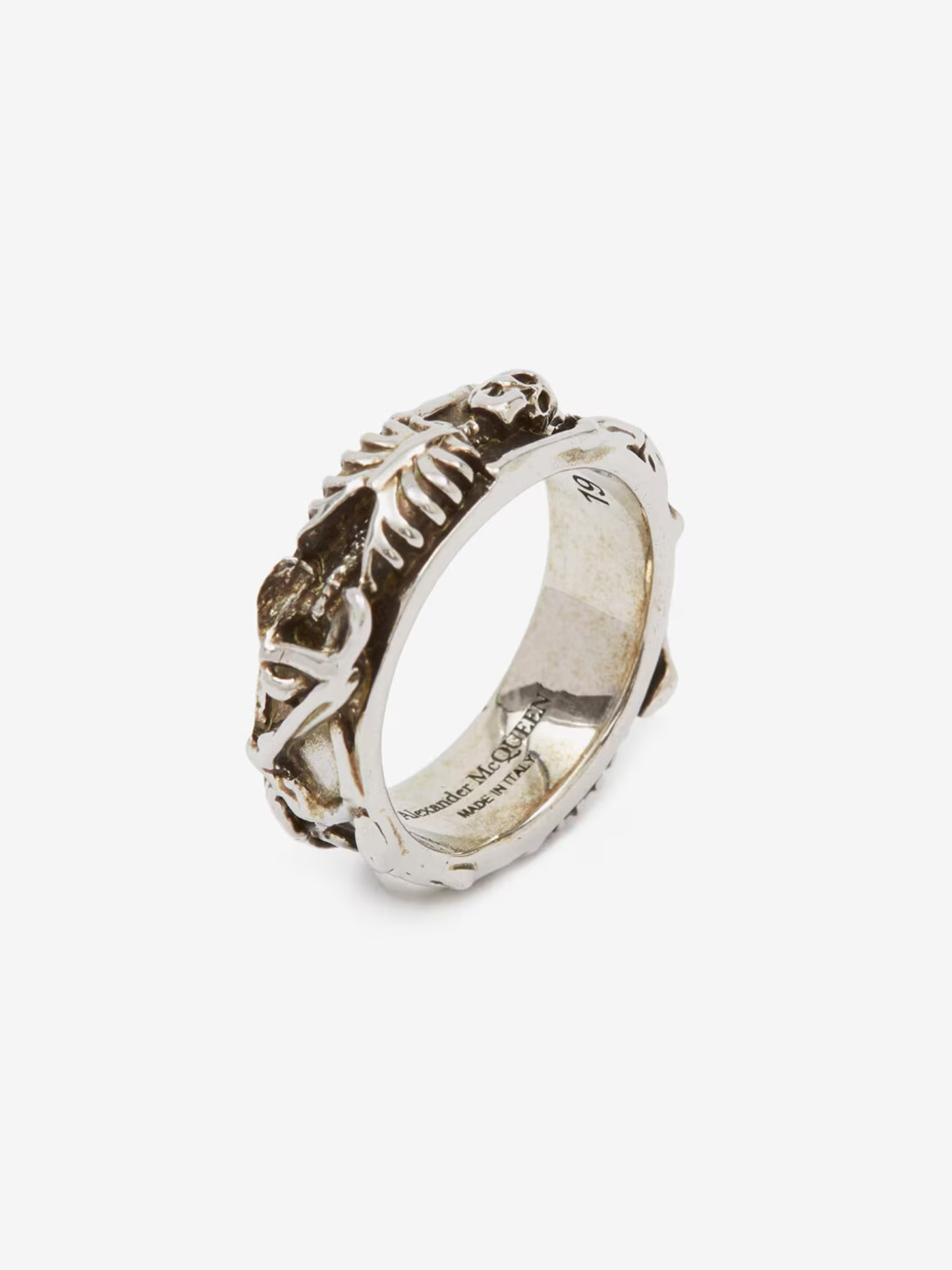 ALEXANDER MCQUEEN Dancing Skeleton Ring Silver – MAISONDEFASHION.COM