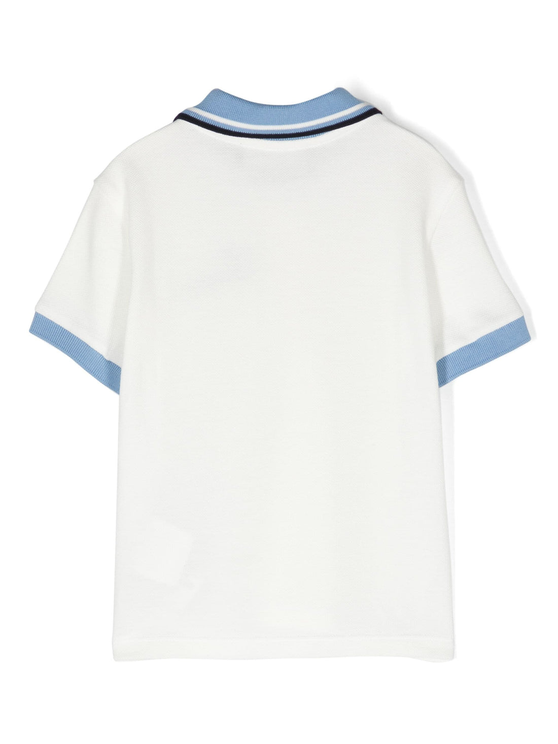VERSACE BABY Boys Nautical Logo Polo Shirt White - MAISONDEFASHION.COM