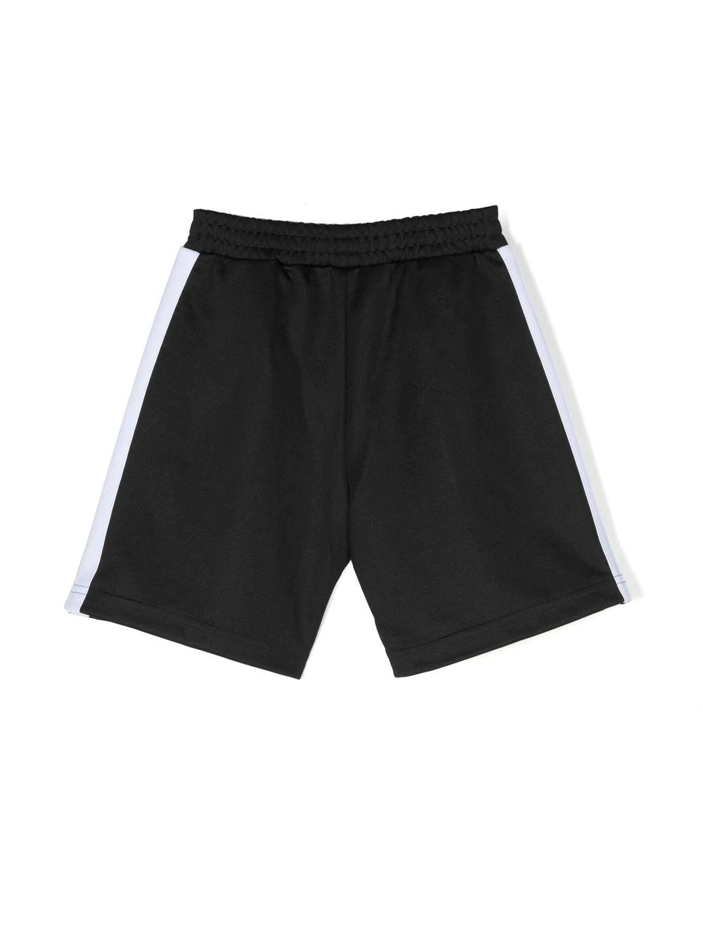 PALM ANGELS KIDS Track Shorts Black/White - MAISONDEFASHION.COM