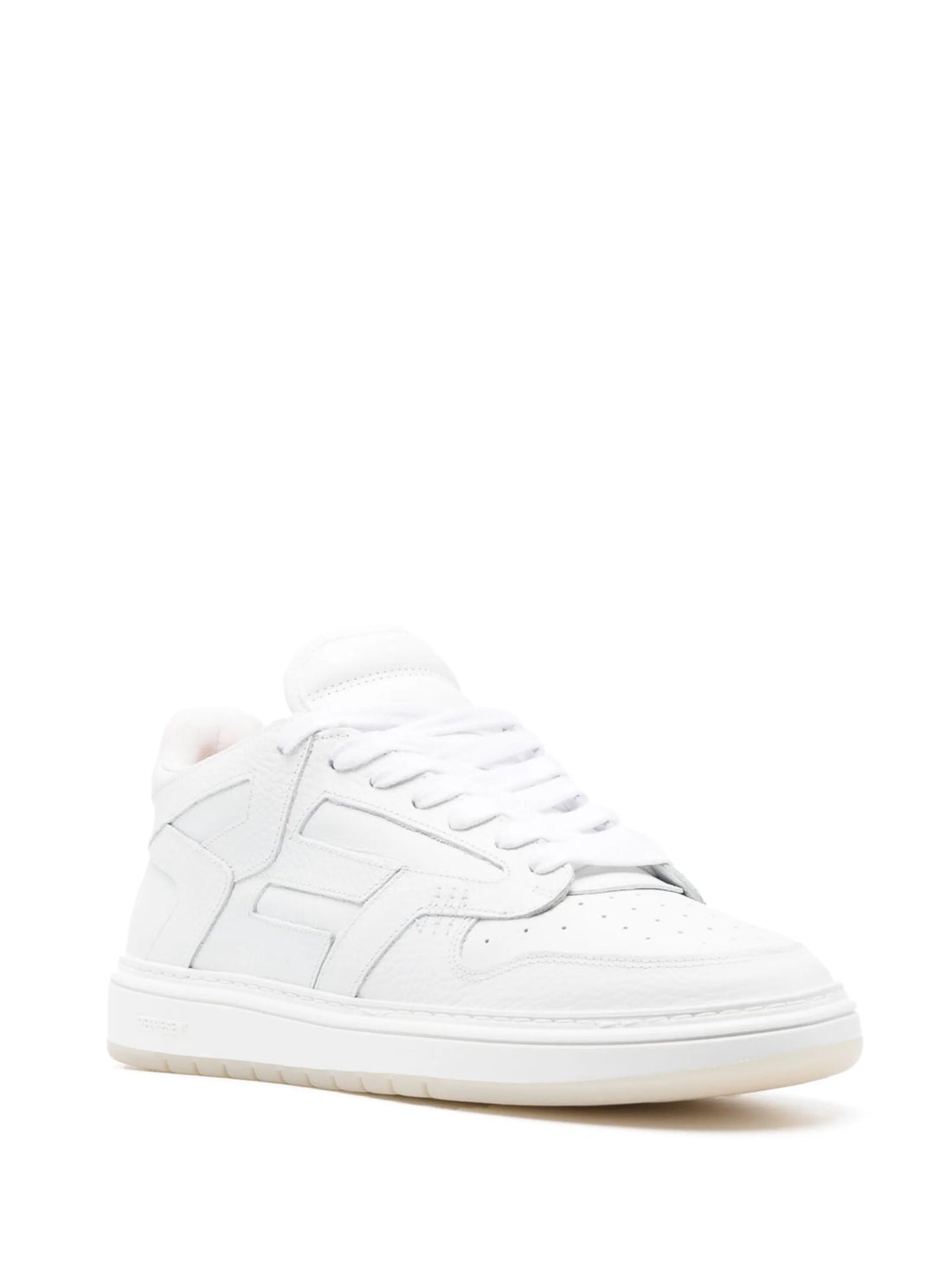 REPRESENT Reptor Low-Top Leather Sneakers Flat White