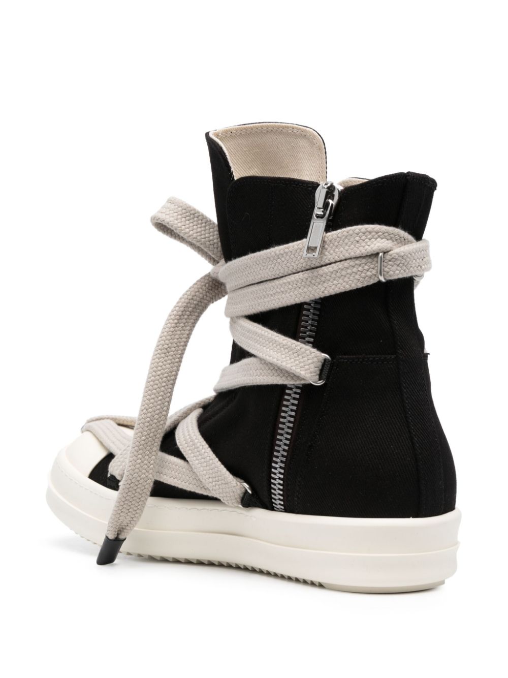 RICK OWENS DRKSHDW MEN Luxor Hexa Sneakers Black/Pearl - MAISONDEFASHION.COM