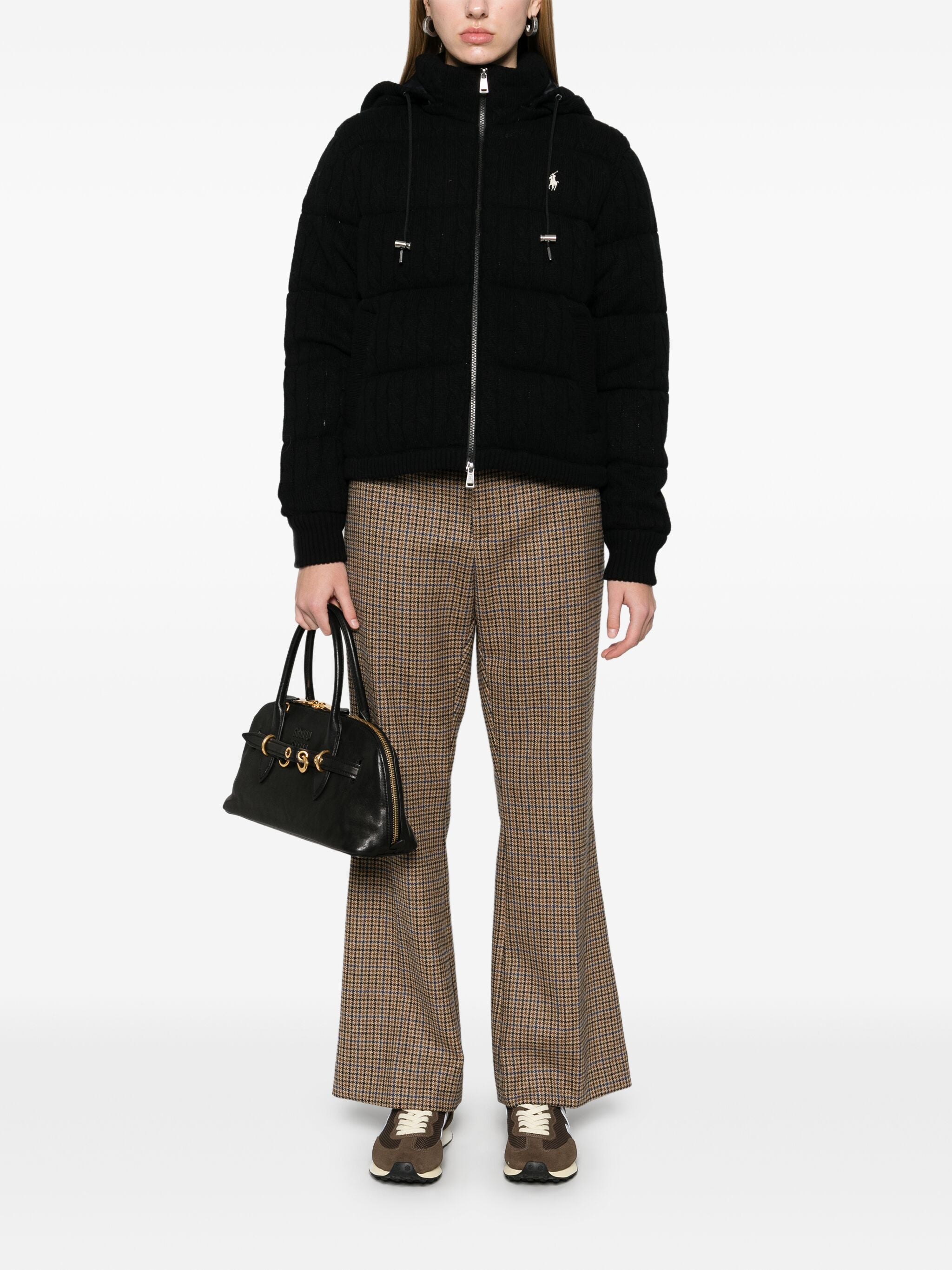 ダウンジャケット・コート RALPH LAUREN WOMEN Pony Embroidered Insulated Jacket Black RALPH LAUREN WOMEN Pony Embroidered Insulated Jacket Black